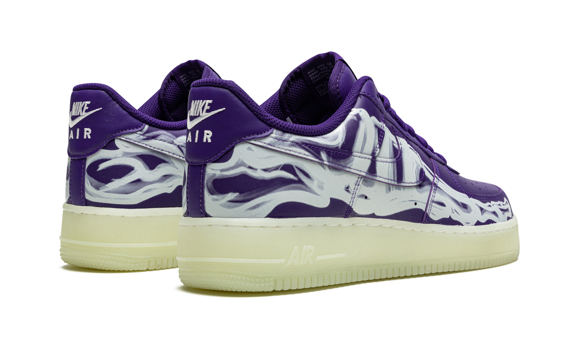 Nike Air Force 1 Low '07 QS Purple Skeleton Halloween (2021) - resellguru.app