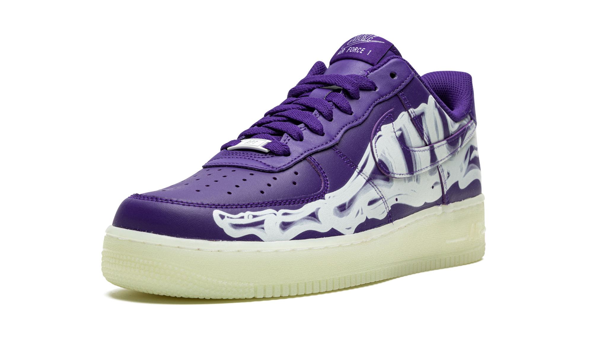 Nike Air Force 1 Low '07 QS Purple Skeleton Halloween (2021) - resellguru.app