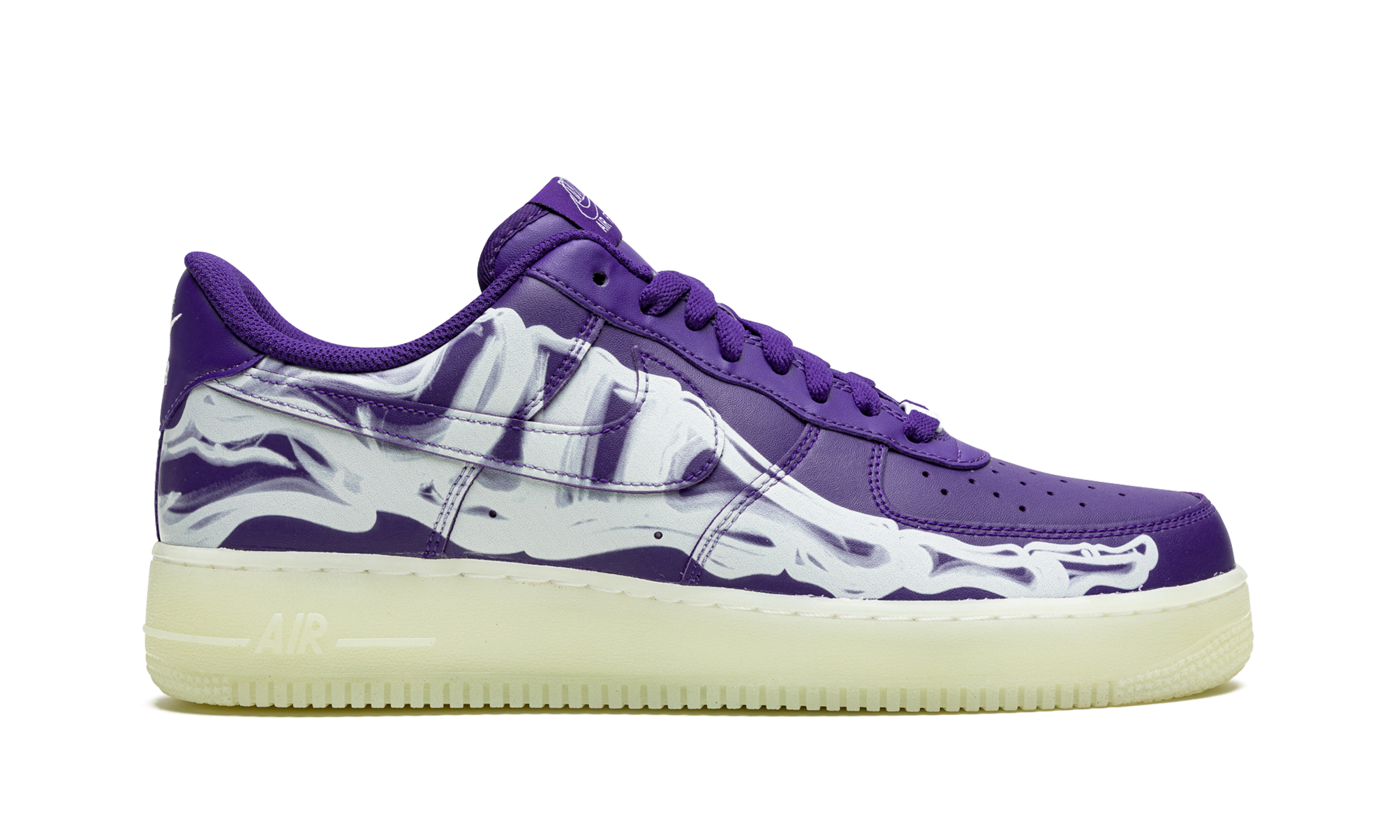 Nike Air Force 1 Low '07 QS Purple Skeleton Halloween (2021) - resellguru.app