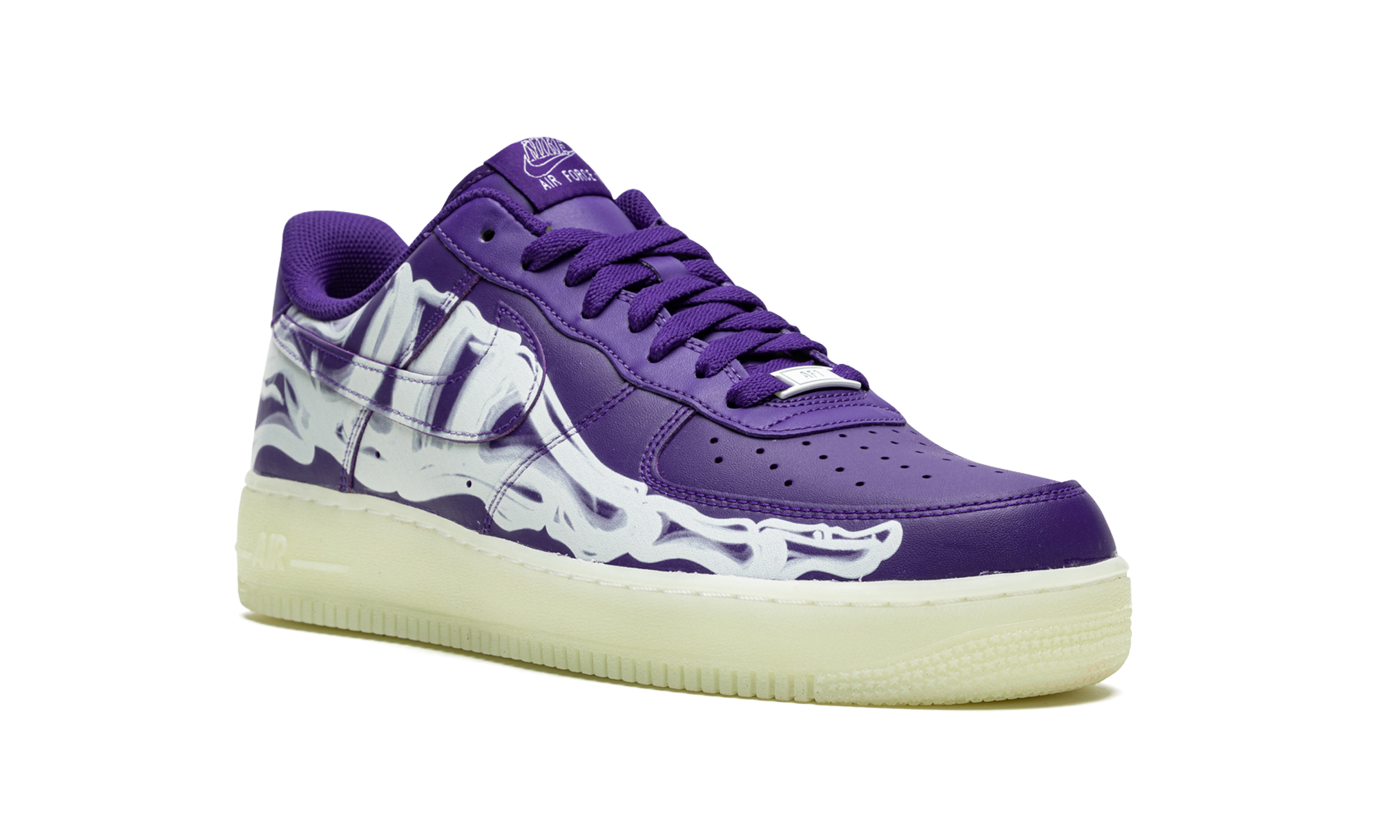 Nike Air Force 1 Low '07 QS Purple Skeleton Halloween (2021) - resellguru.app