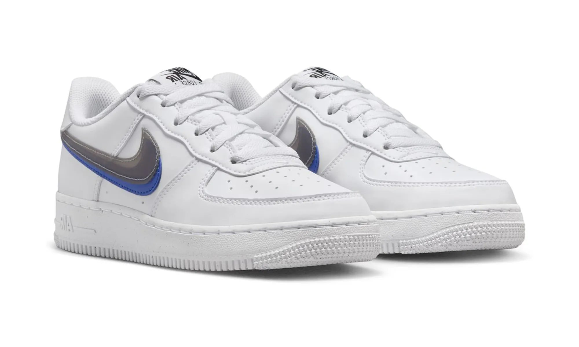 Nike Air Force 1 Low Impact Next Nature Double Swoosh White Black Blue - resellguru.app