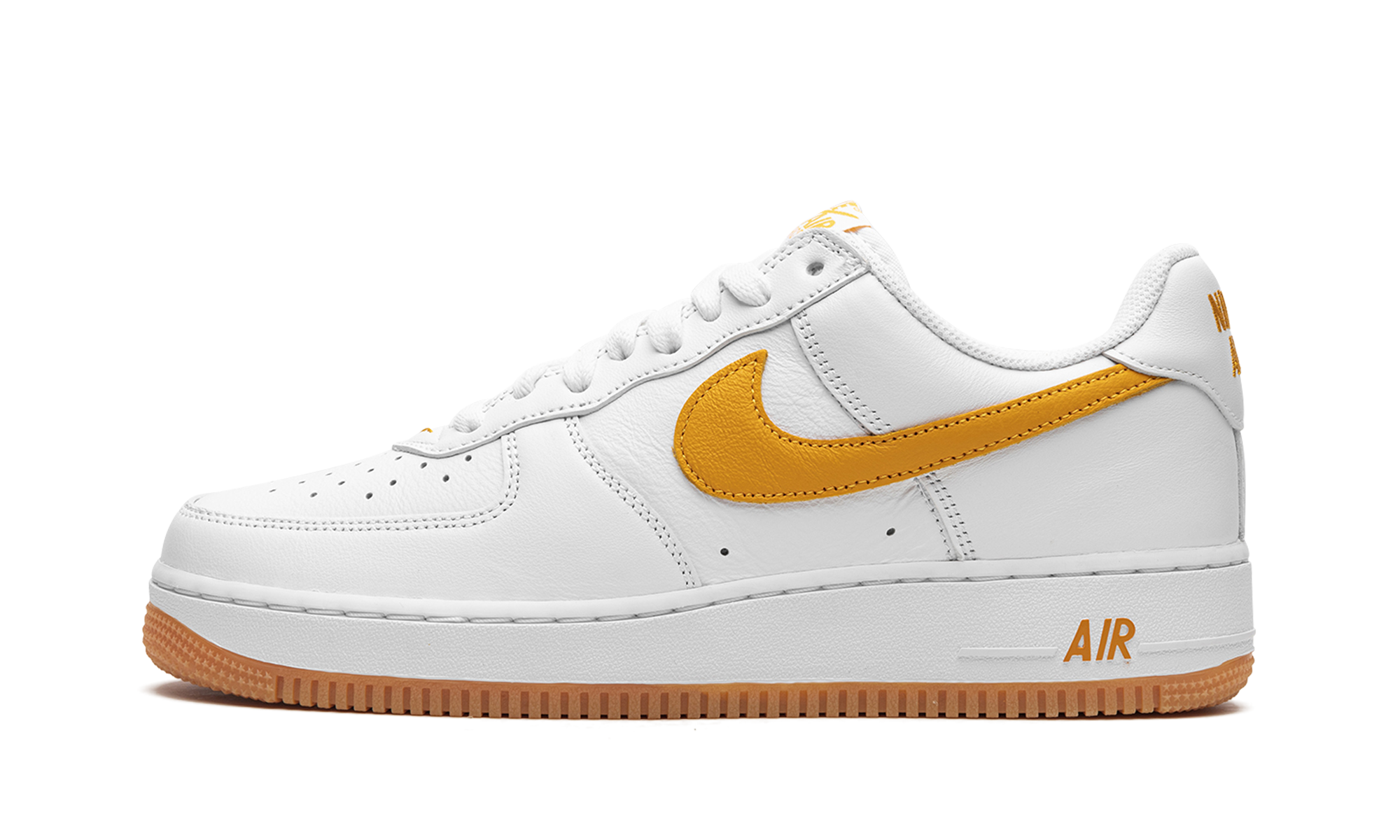 Nike Air Force 1 Low Retro QS Color Of The Month White University Gold - resellguru.app