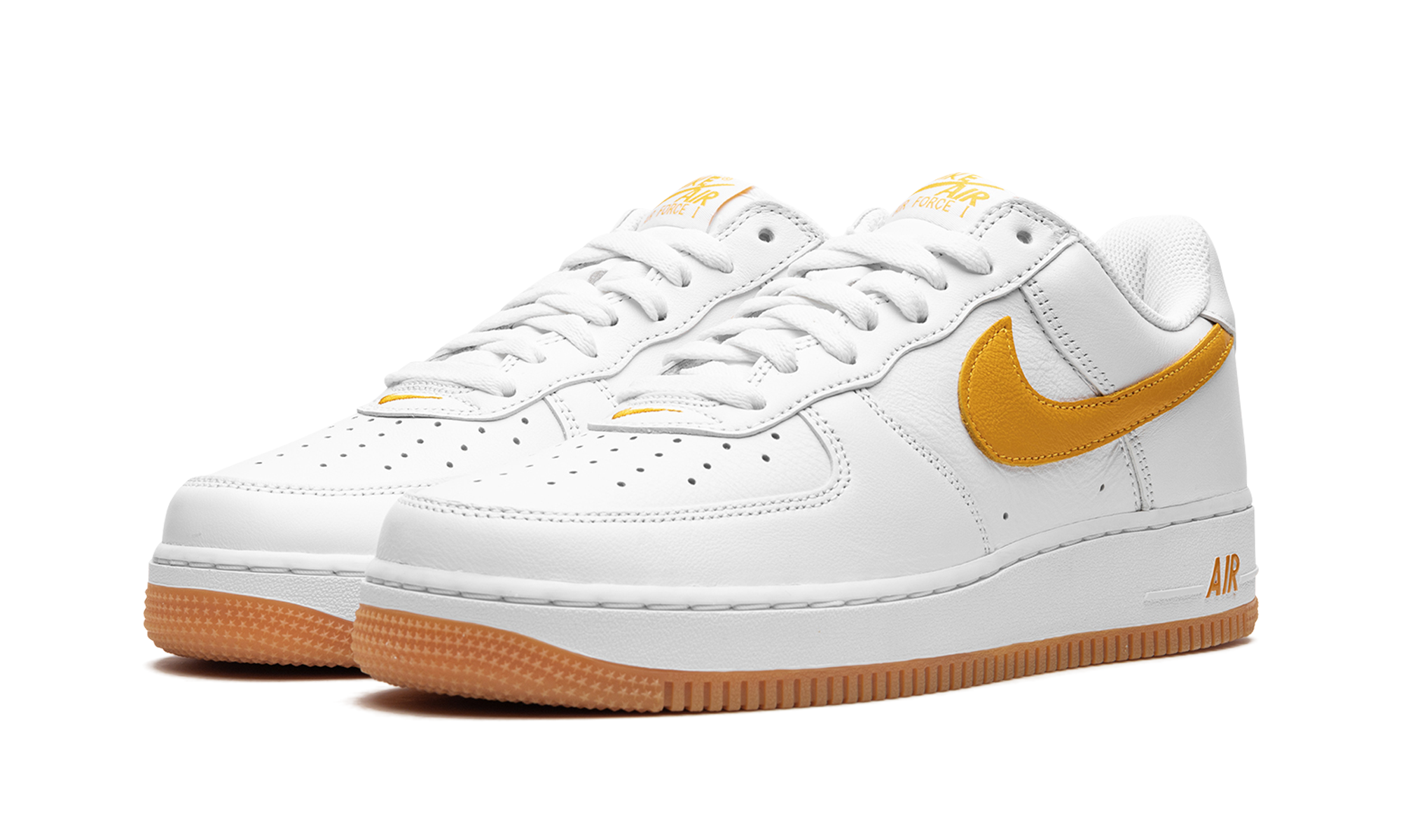 Nike Air Force 1 Low Retro QS Color Of The Month White University Gold - resellguru.app