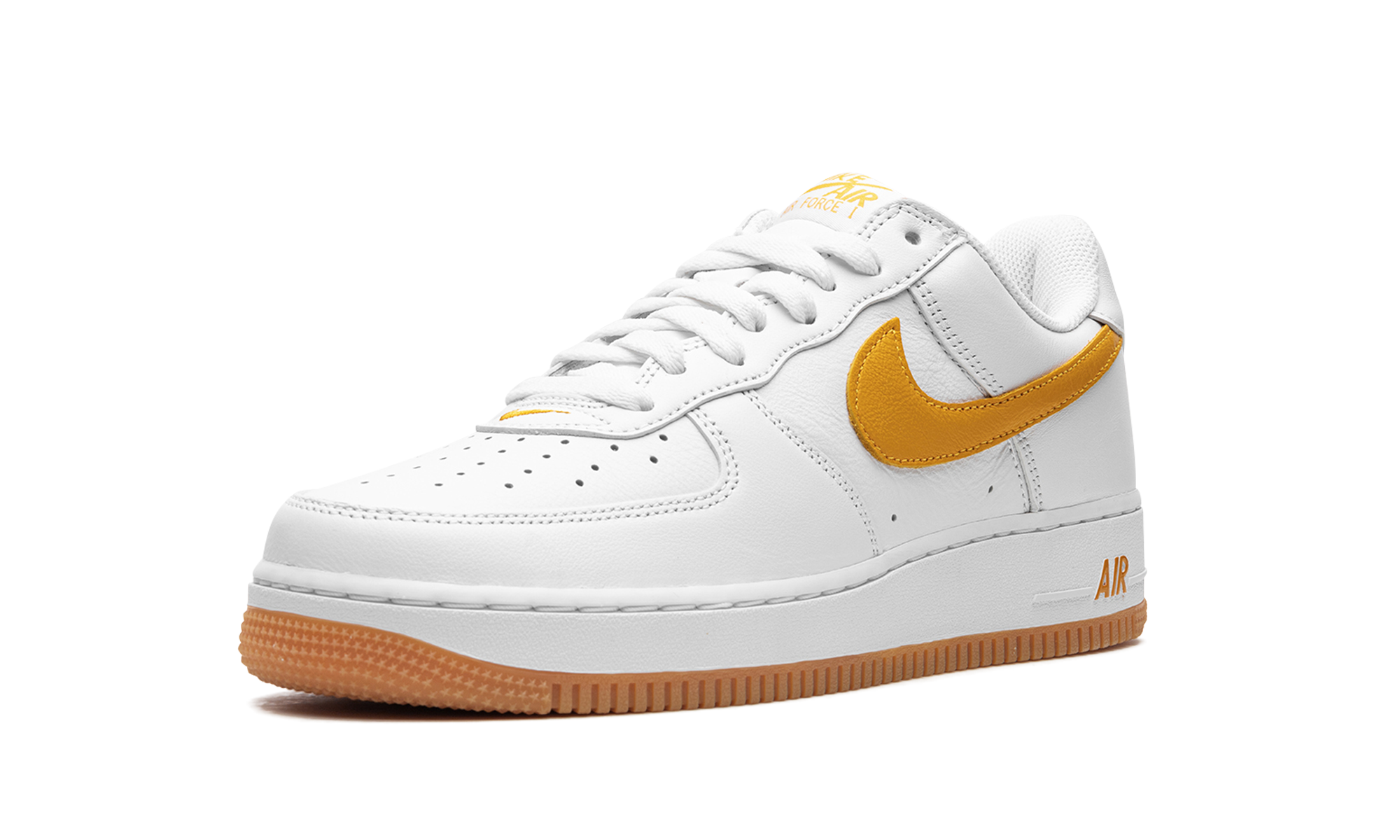 Nike Air Force 1 Low Retro QS Color Of The Month White University Gold - resellguru.app