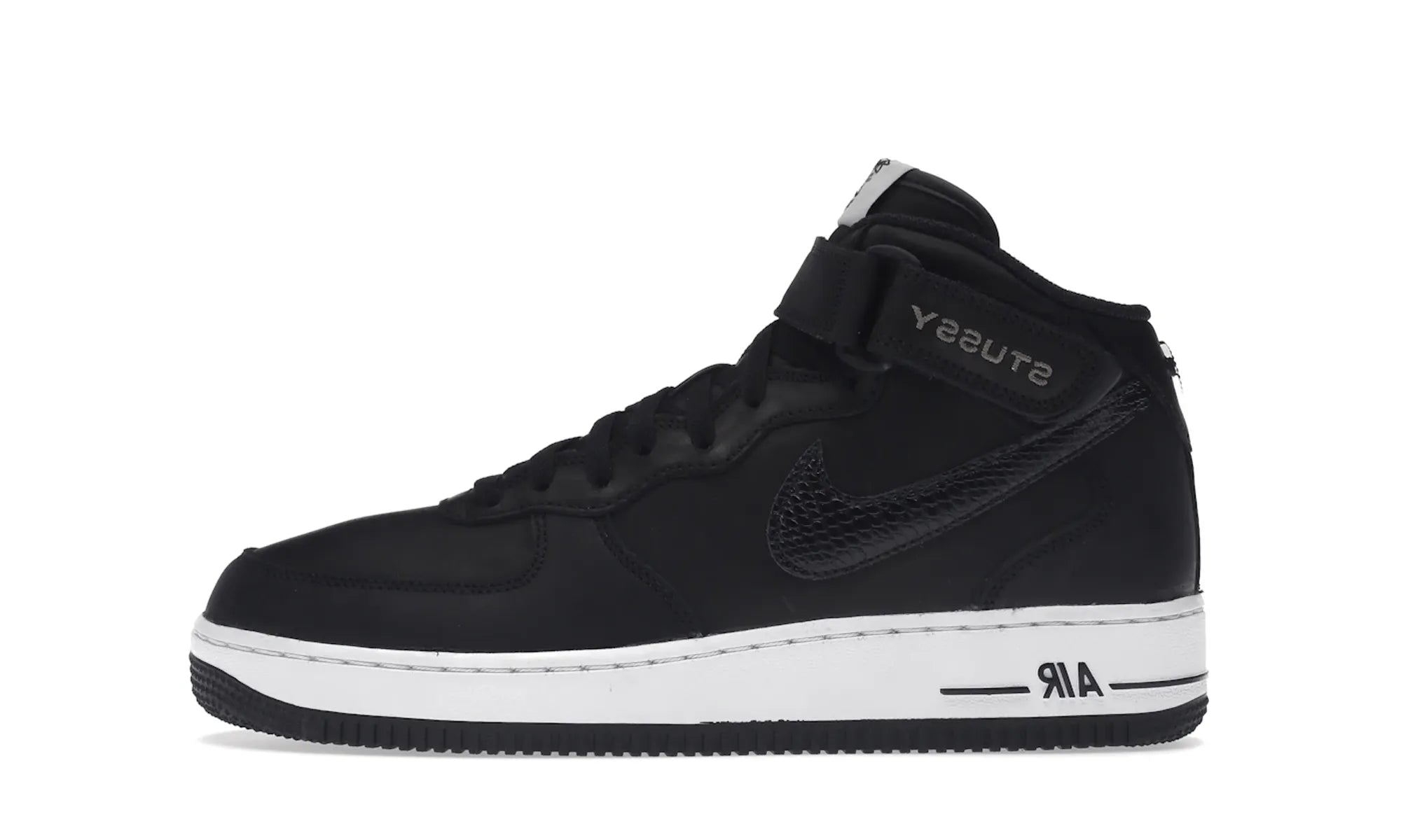 Nike Air Force 1 Mid Stussy Black White - resellguru.app