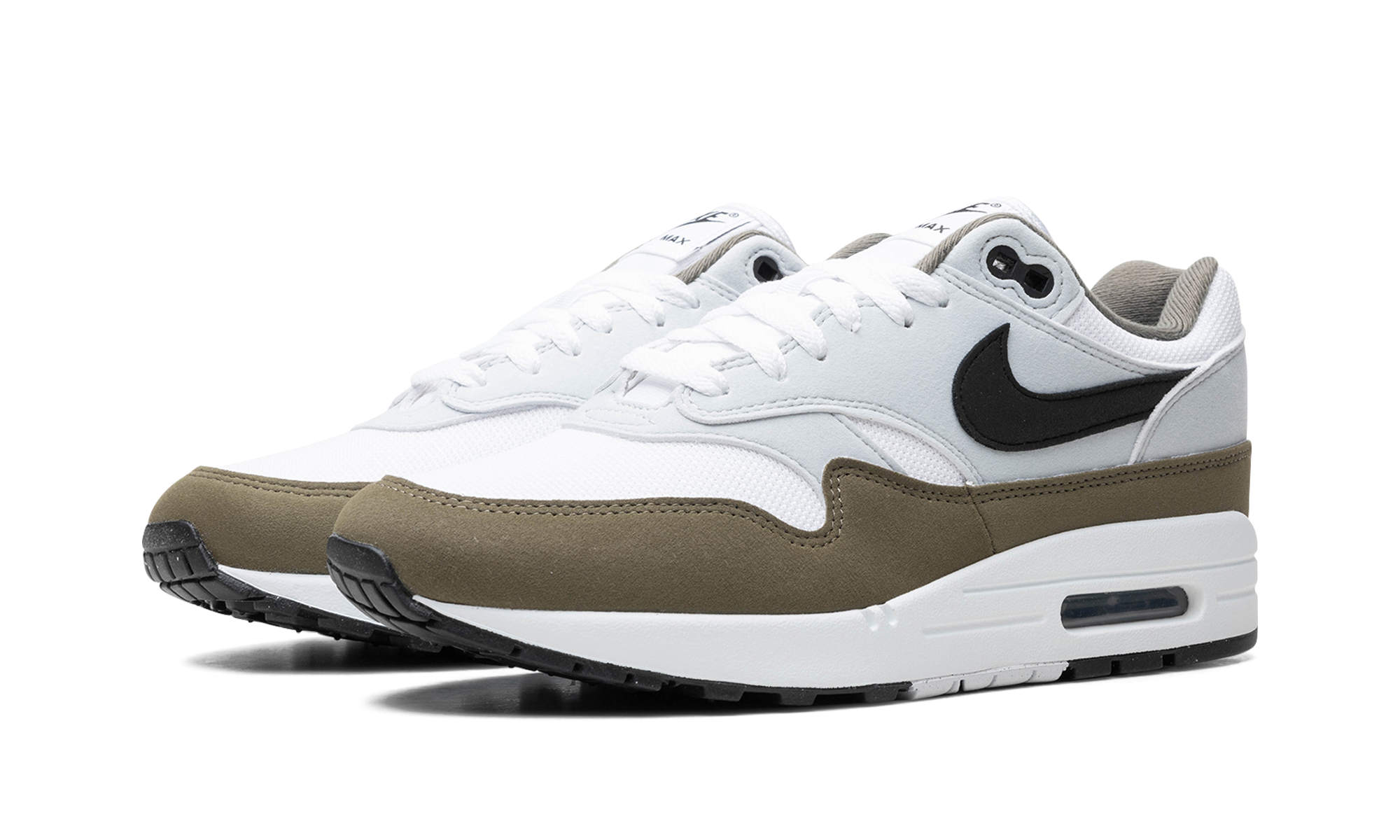 Nike Air Max 1 White Black Medium Olive - resellguru.app