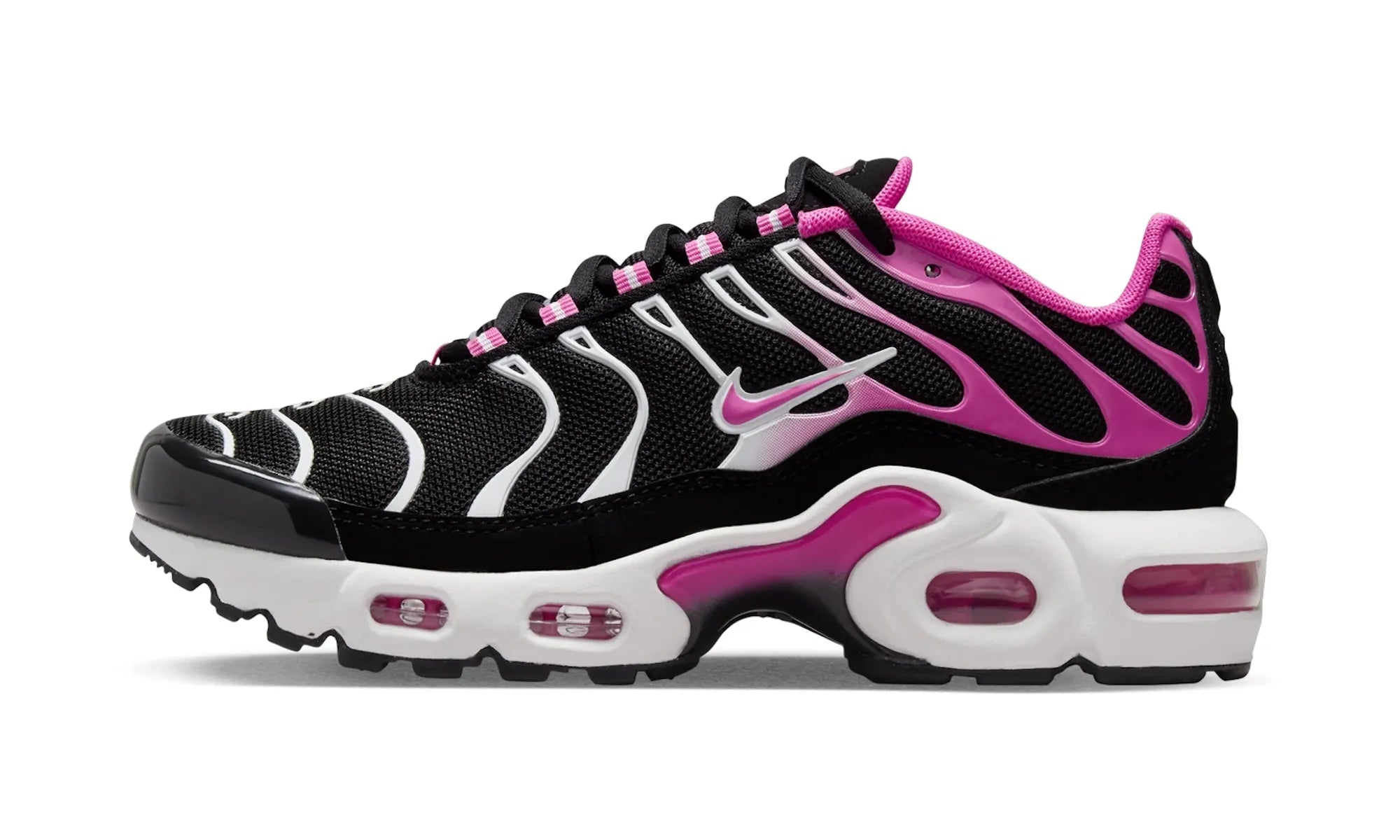 Nike Air Max Plus Black White Laser Fuchsia - resellguru.app