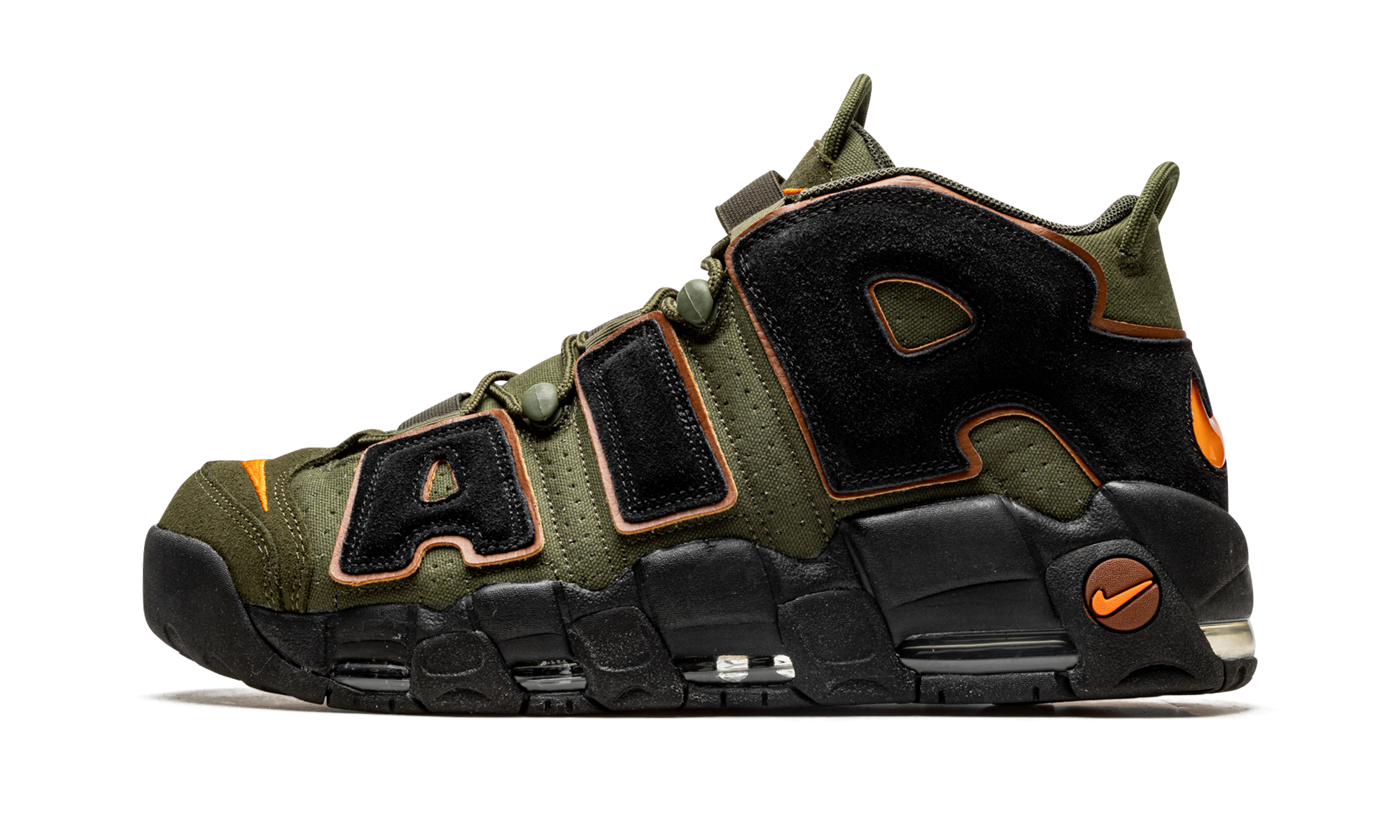 Nike Air More Uptempo 96 Cargo Khaki Alpha Orange - resellguru.app