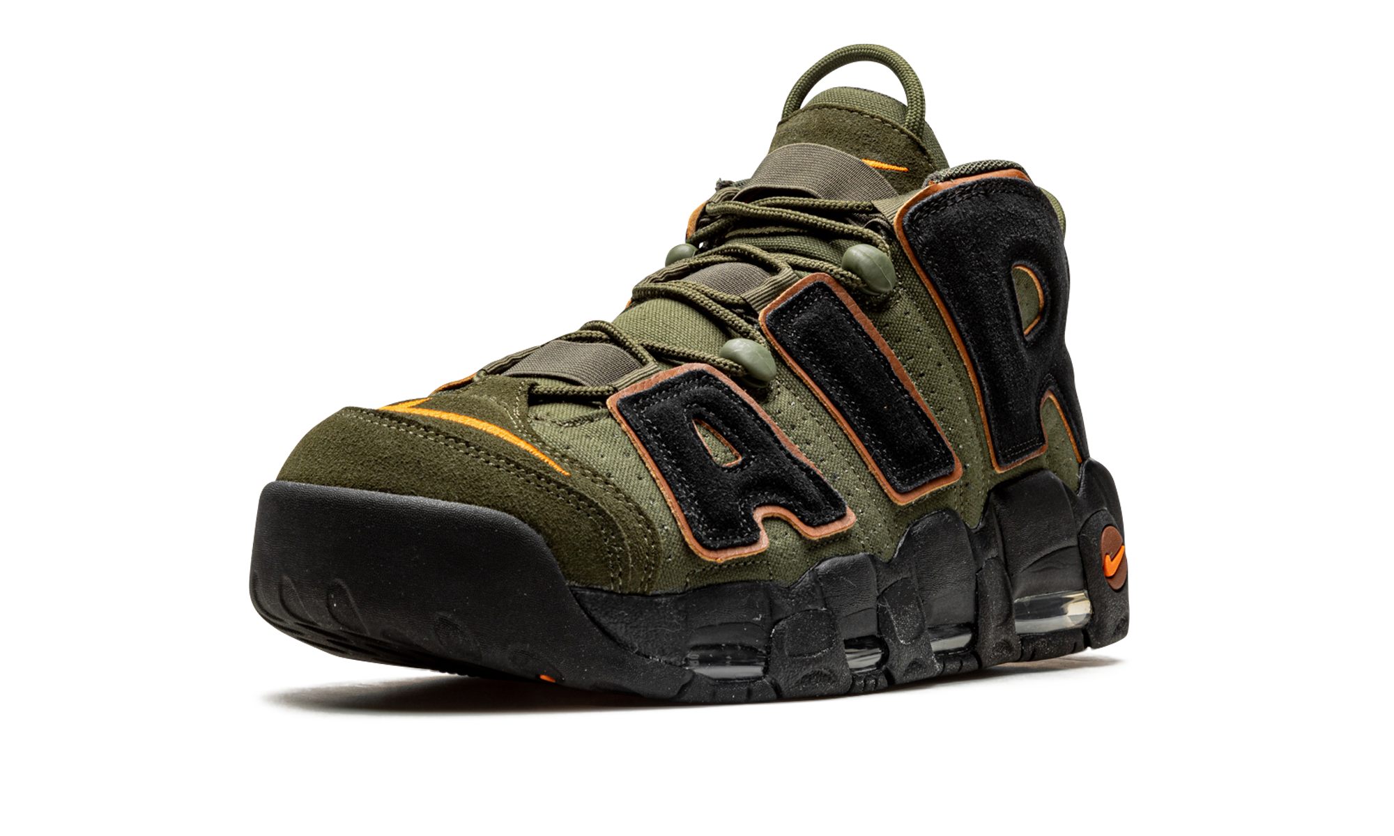 Nike Air More Uptempo 96 Cargo Khaki Alpha Orange - resellguru.app