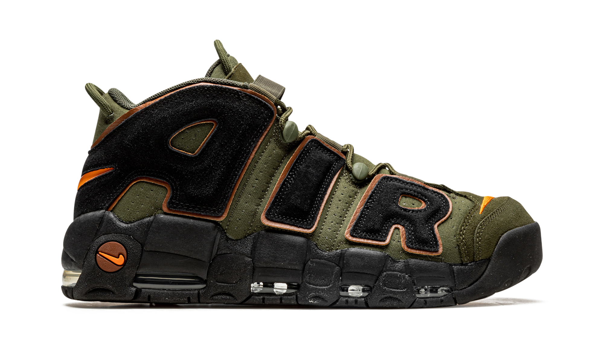 Nike Air More Uptempo 96 Cargo Khaki Alpha Orange - resellguru.app