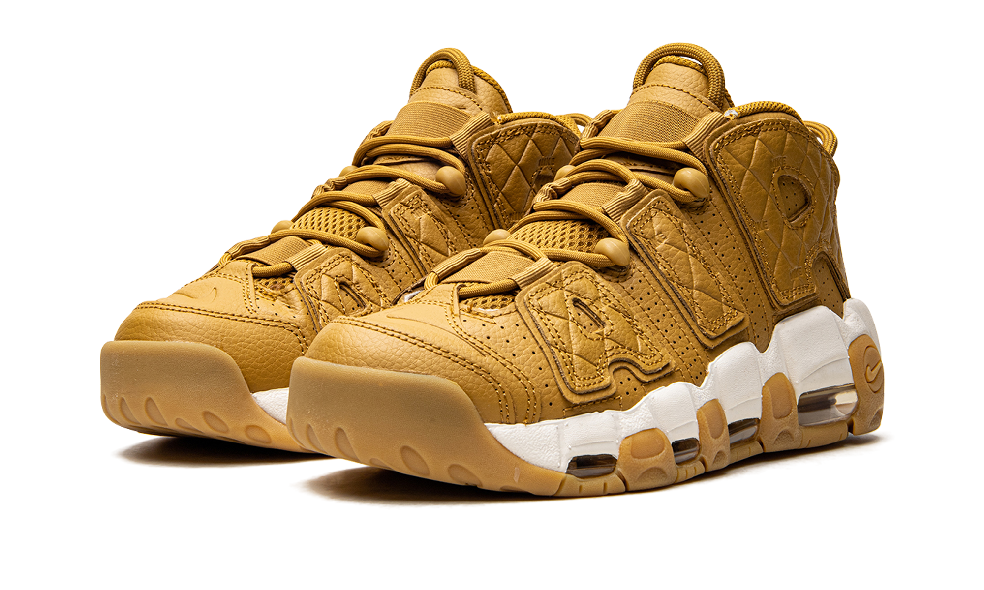 Nike Air More Uptempo Quilted Wheat Gum Light Brown - resellguru.app
