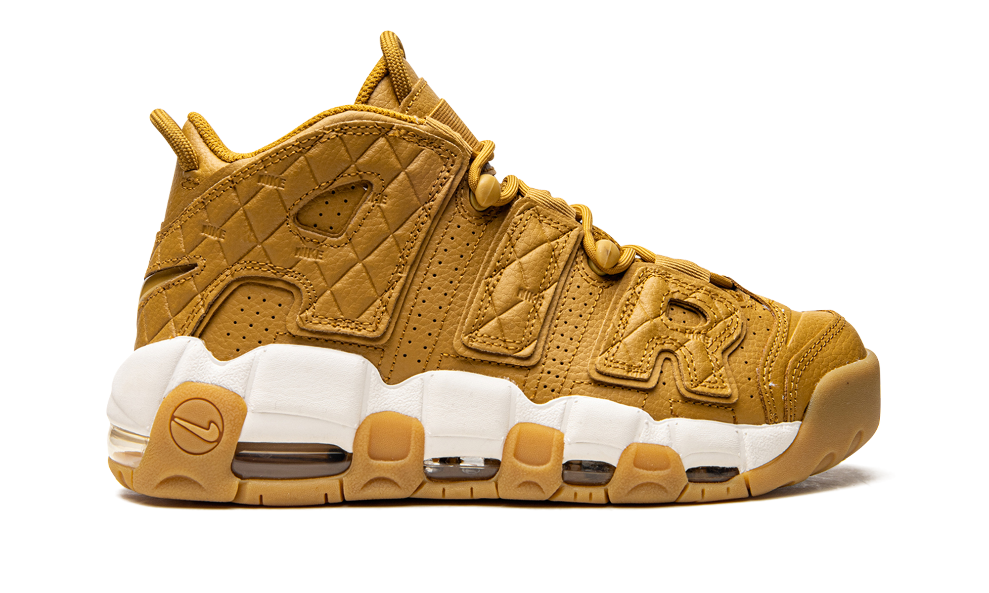 Nike Air More Uptempo Quilted Wheat Gum Light Brown - resellguru.app