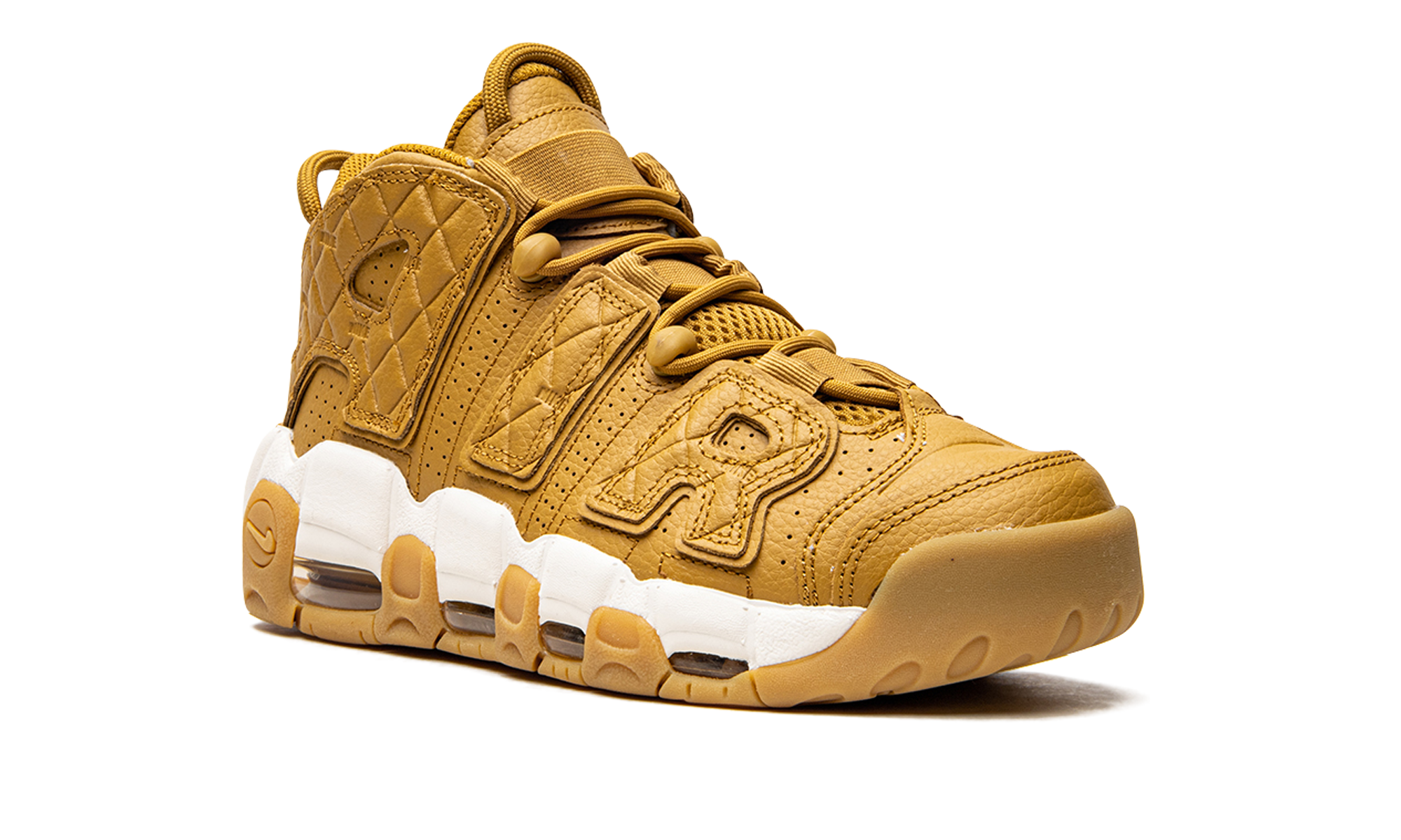 Nike Air More Uptempo Quilted Wheat Gum Light Brown - resellguru.app