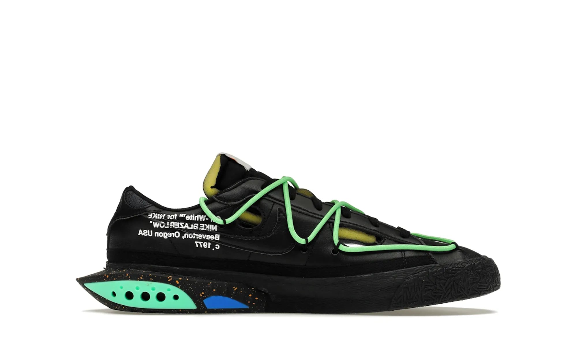 Nike Blazer Low Off-White Black Electro Green - resellguru.app