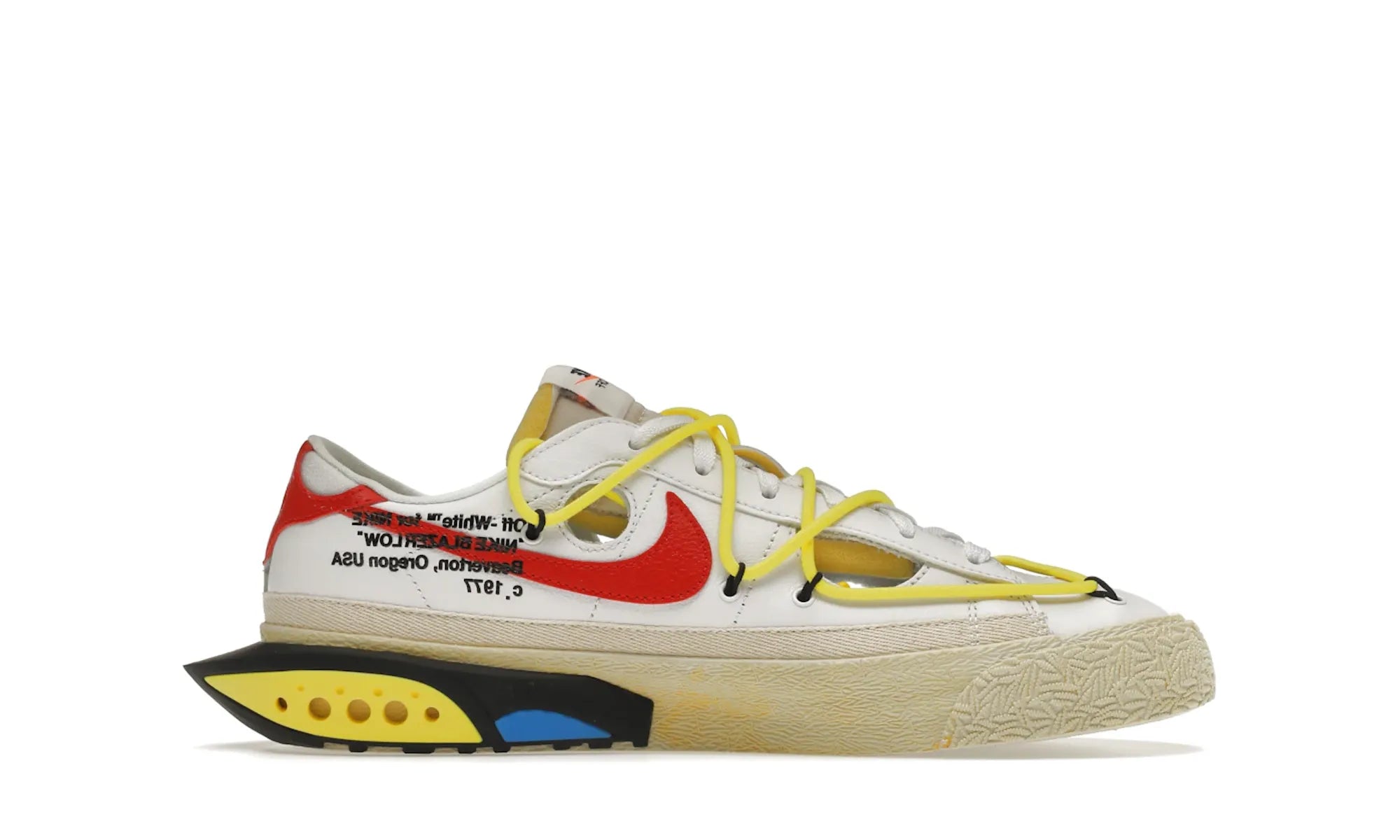 Nike Blazer Low Off-White University Red - resellguru.app