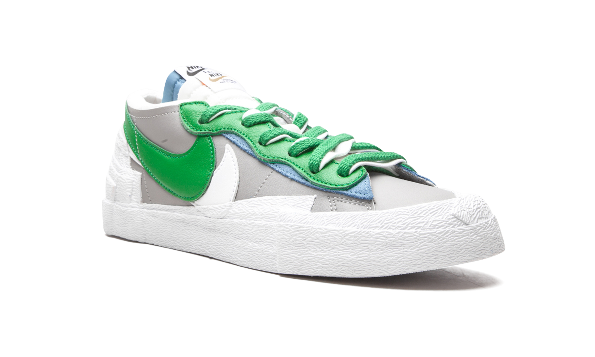 Nike Blazer Low sacai Medium Grey Classic Green - resellguru.app