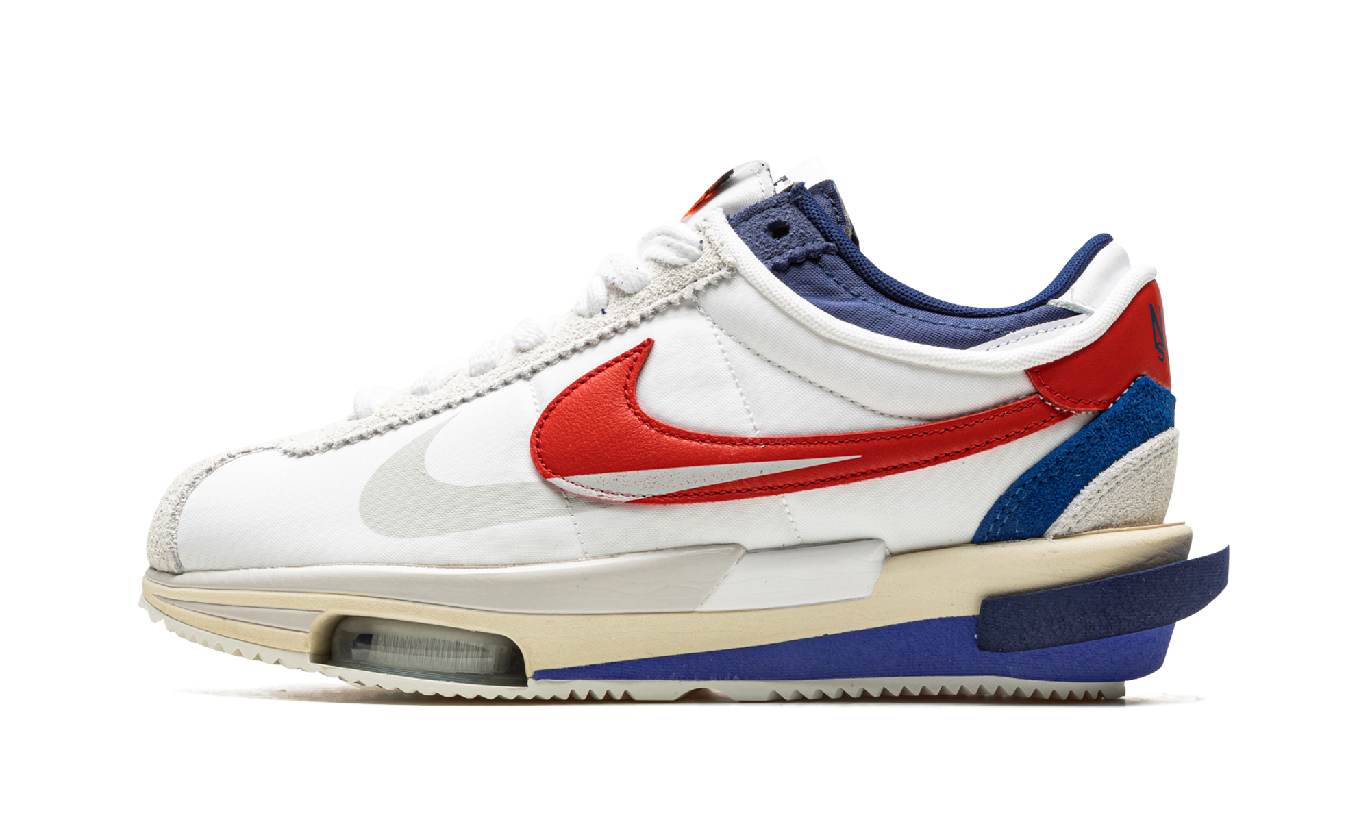 Nike Zoom Cortez SP sacai White University Red Blue - resellguru.app