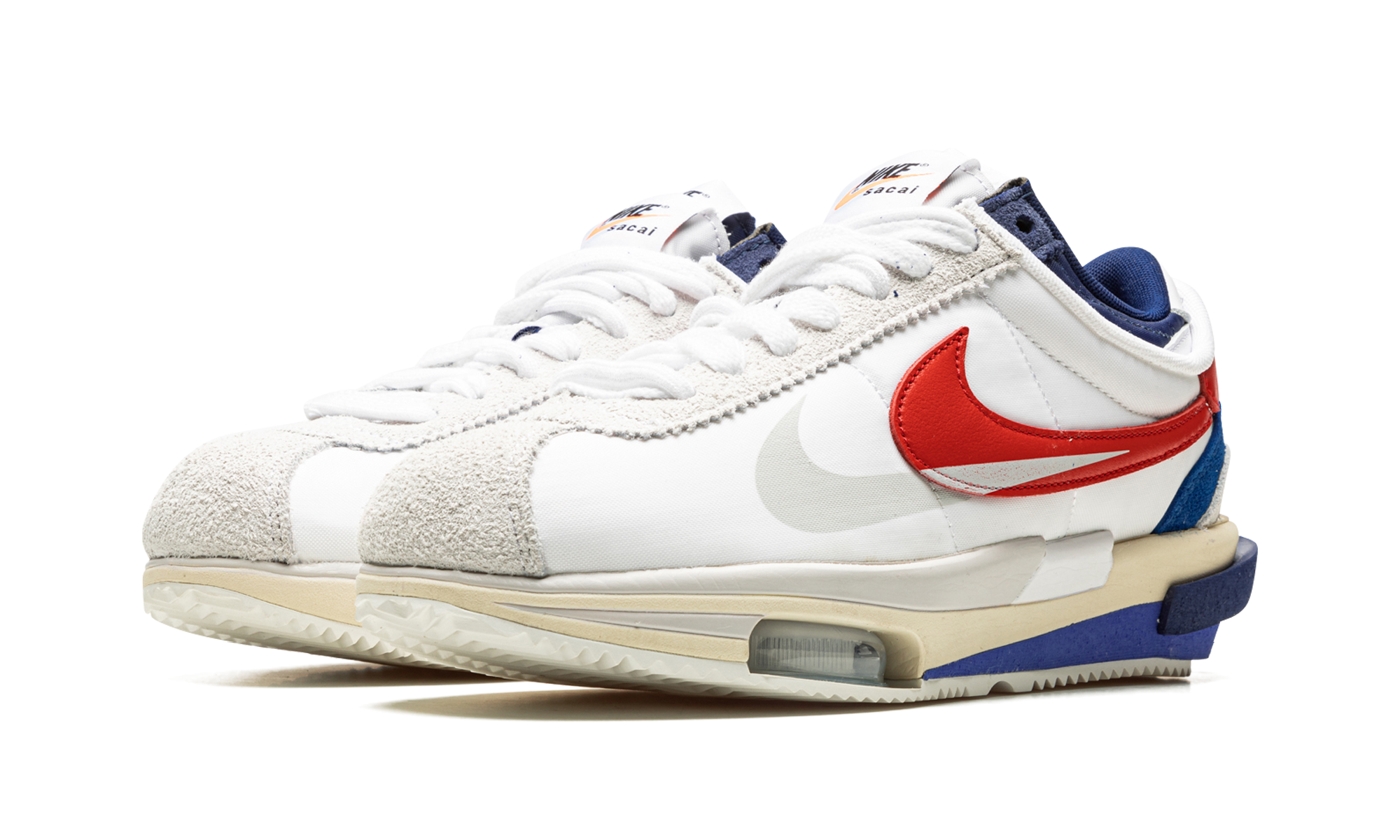 Nike Zoom Cortez SP sacai White University Red Blue - resellguru.app