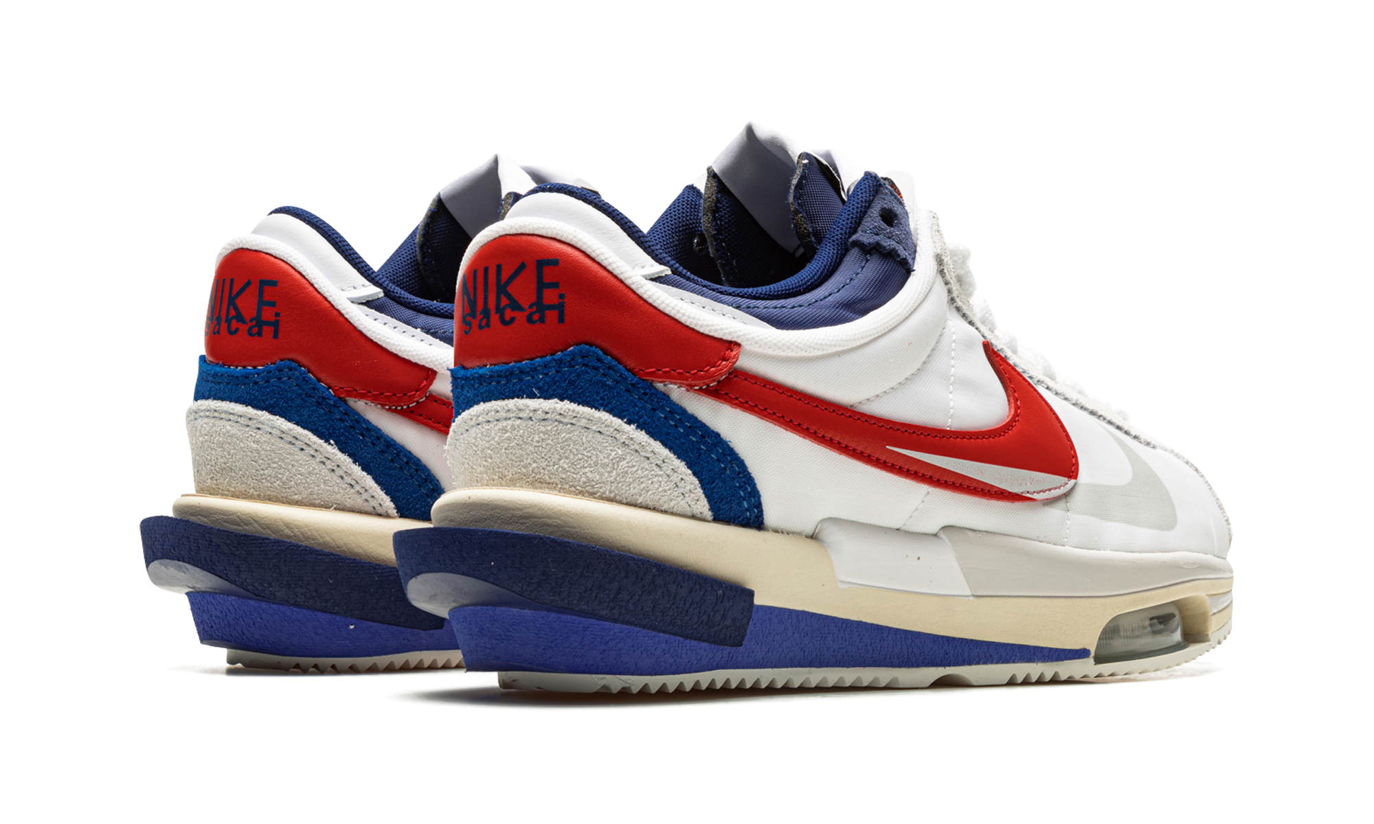 Nike Zoom Cortez SP sacai White University Red Blue - resellguru.app