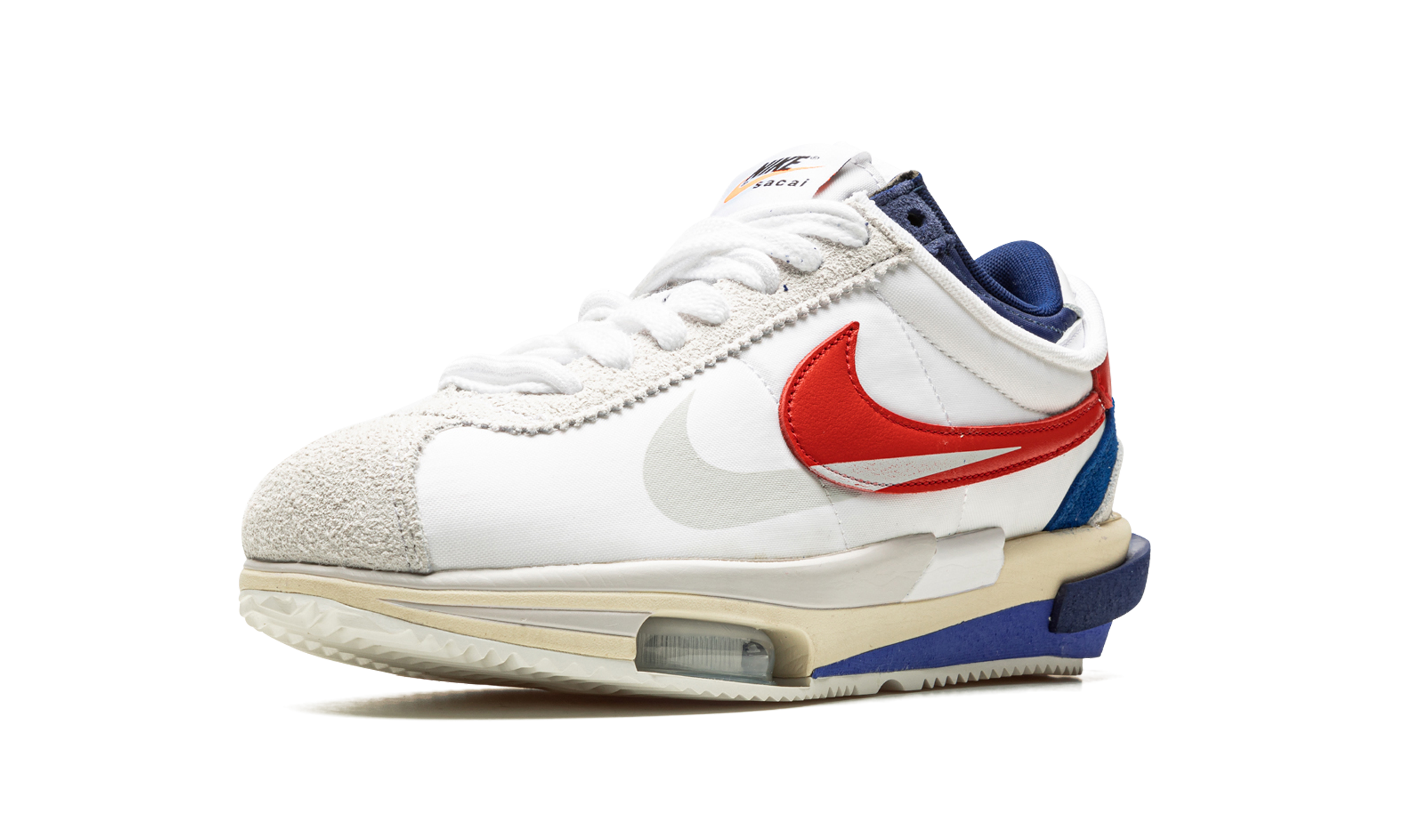 Nike Zoom Cortez SP sacai White University Red Blue - resellguru.app