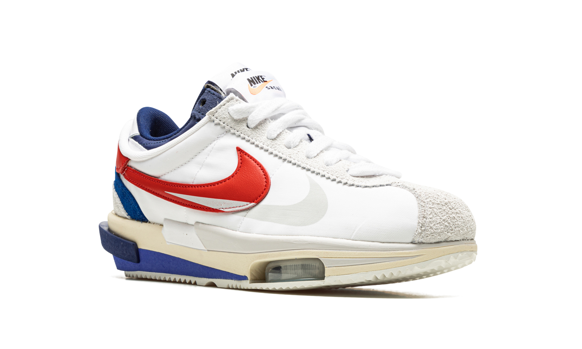 Nike Zoom Cortez SP sacai White University Red Blue - resellguru.app