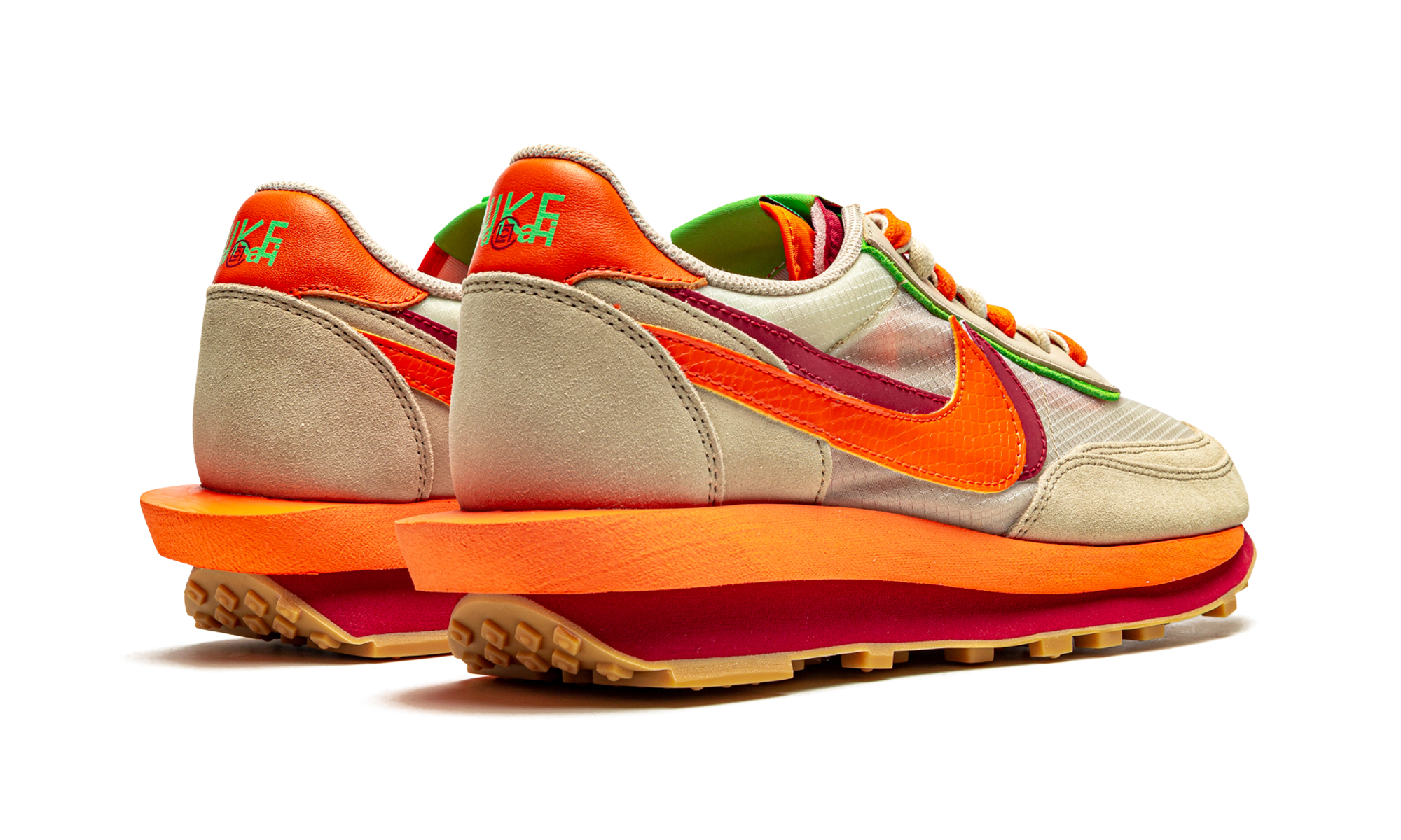 Nike LD Waffle sacai CLOT Kiss of Death Net Orange Blaze - resellguru.app