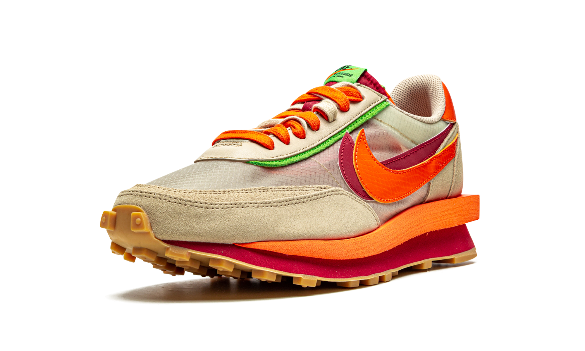 Nike LD Waffle sacai CLOT Kiss of Death Net Orange Blaze - resellguru.app