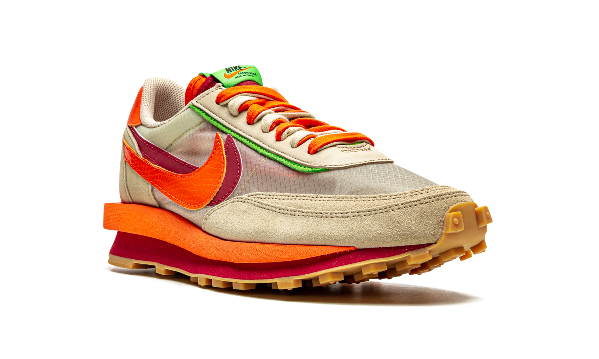 Nike LD Waffle sacai CLOT Kiss of Death Net Orange Blaze - resellguru.app