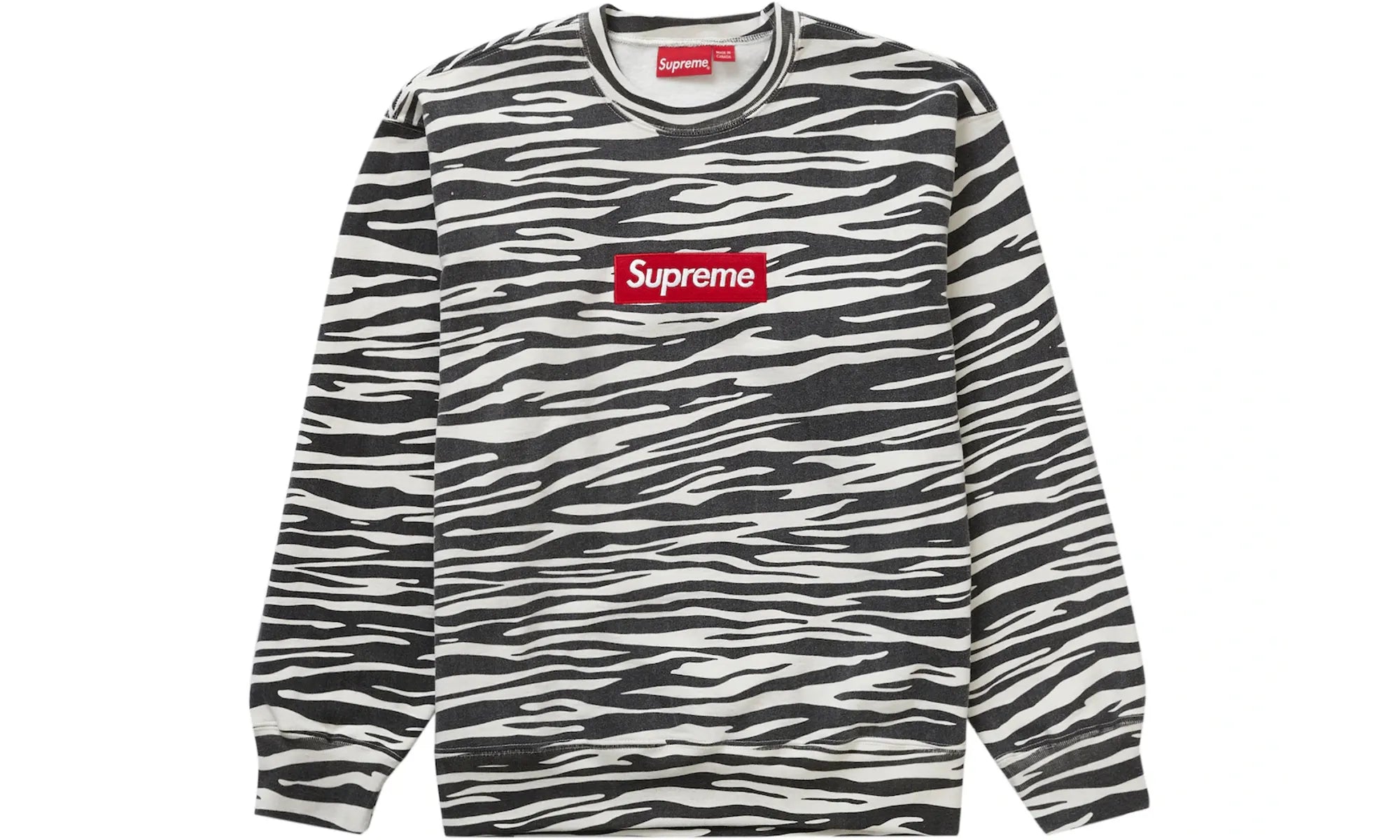 Supreme Box Logo Crewneck (FW22) Zebra - resellguru.app