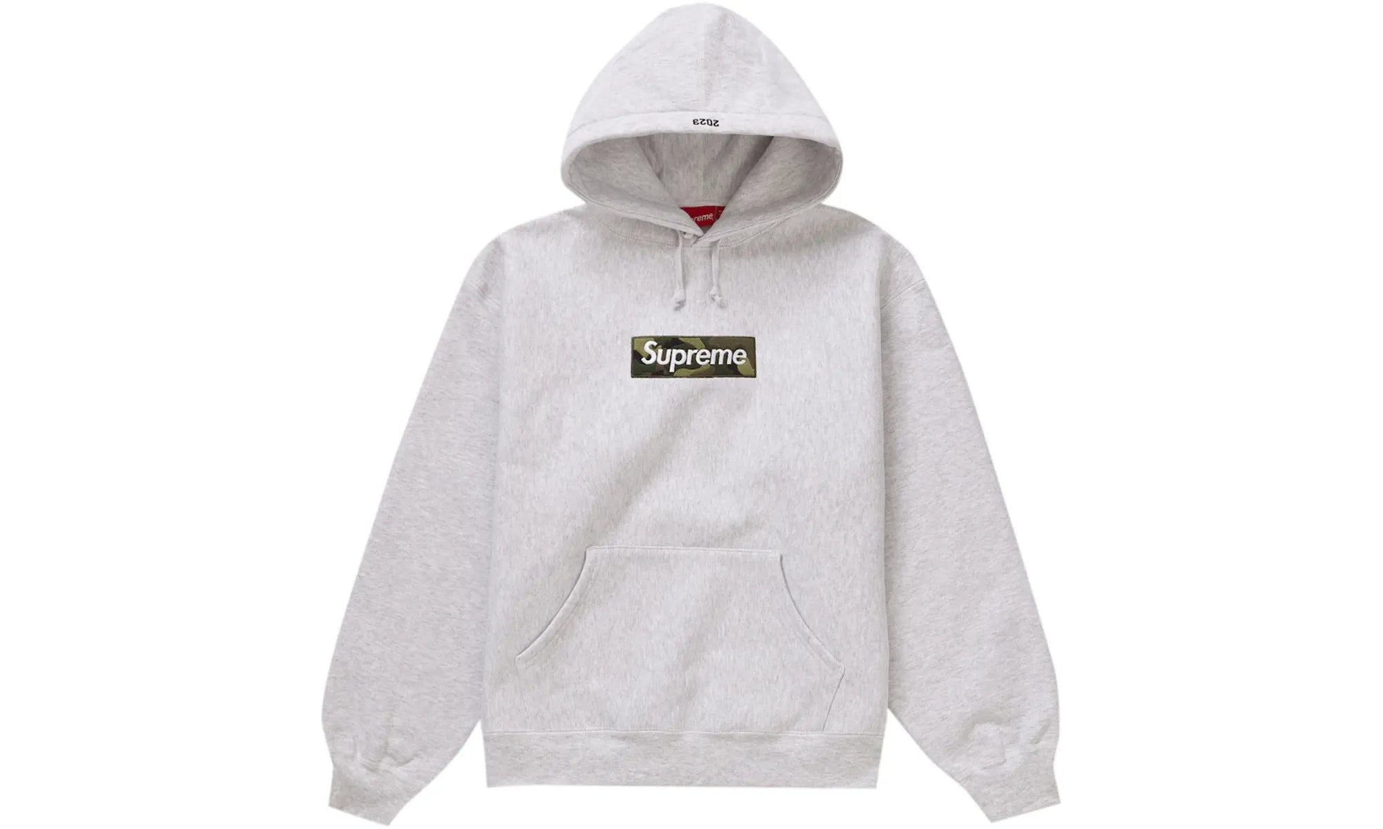 Supreme Box Logo Hooded Sweatshirt (FW23) Ash Grey - resellguru.app