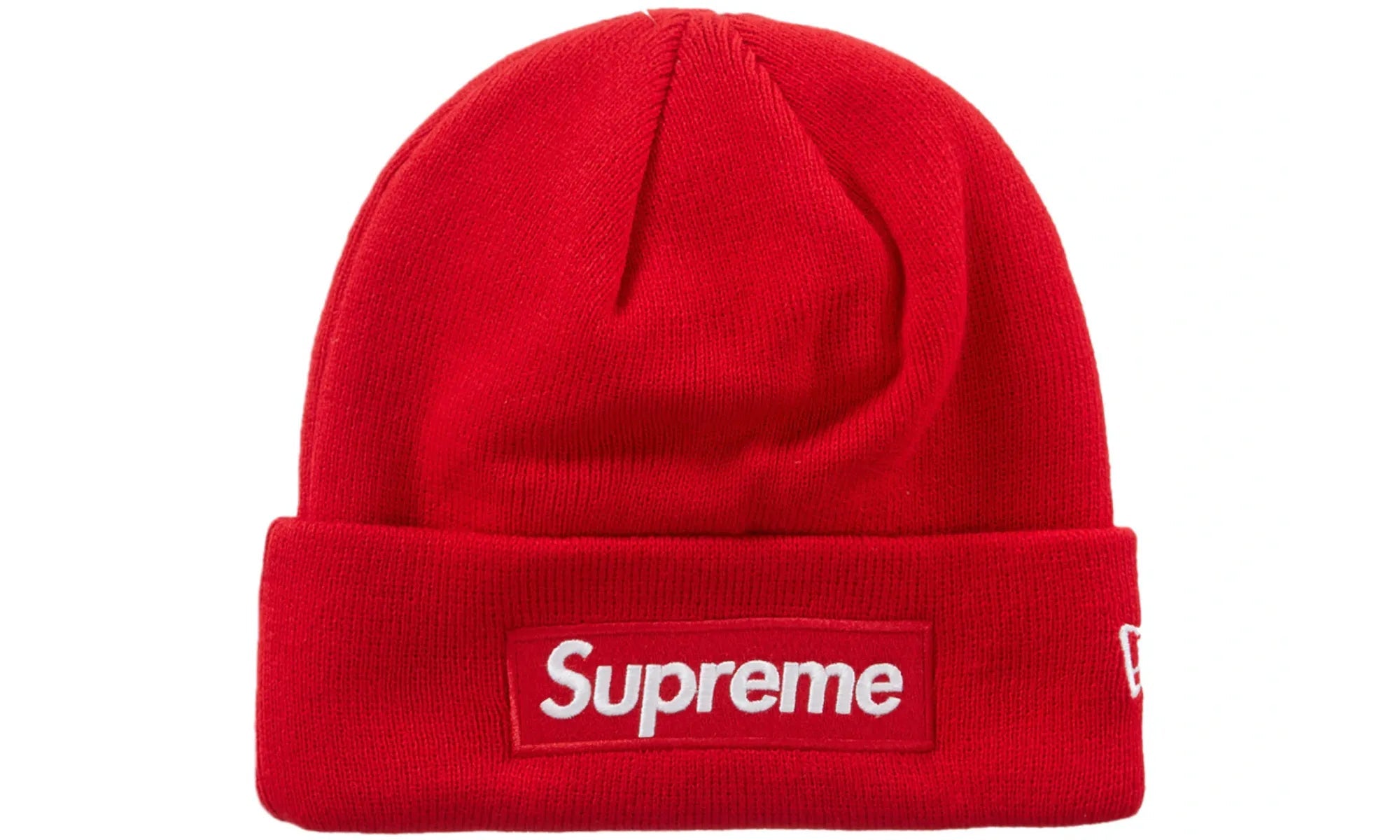 Supreme New Era Box Logo Beanie (FW23) Red - resellguru.app