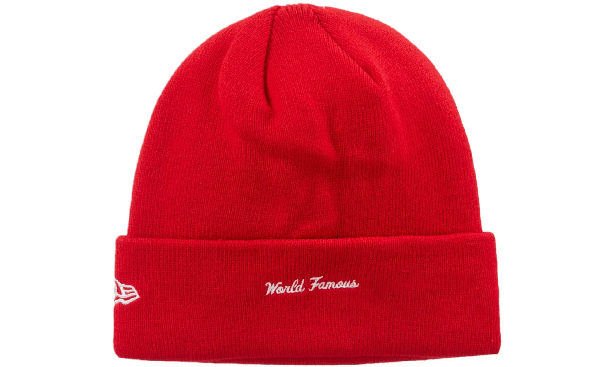 Supreme New Era Box Logo Beanie (FW23) Red - resellguru.app