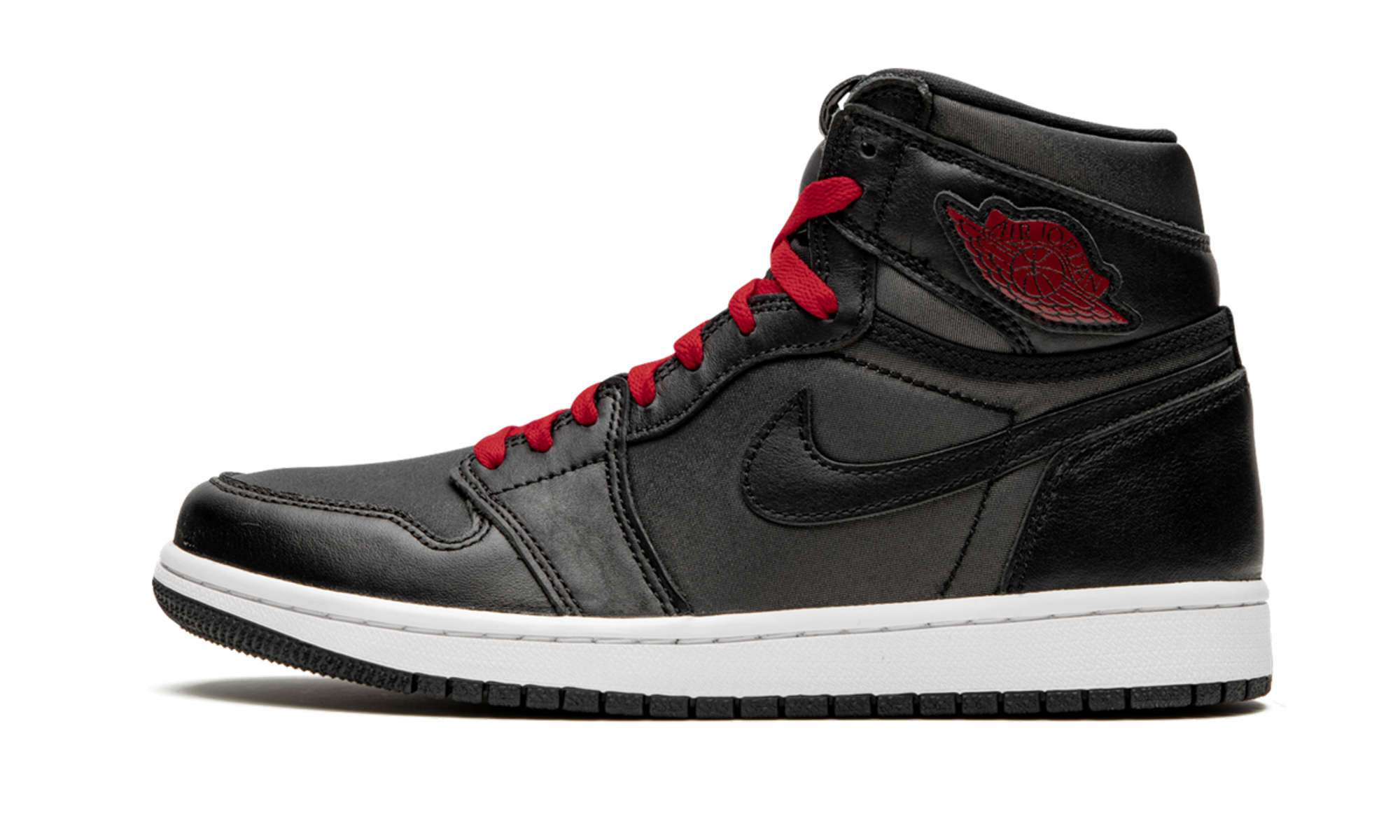 Air Jordan 1 Retro High Black Satin Gym Red - resellguru.app