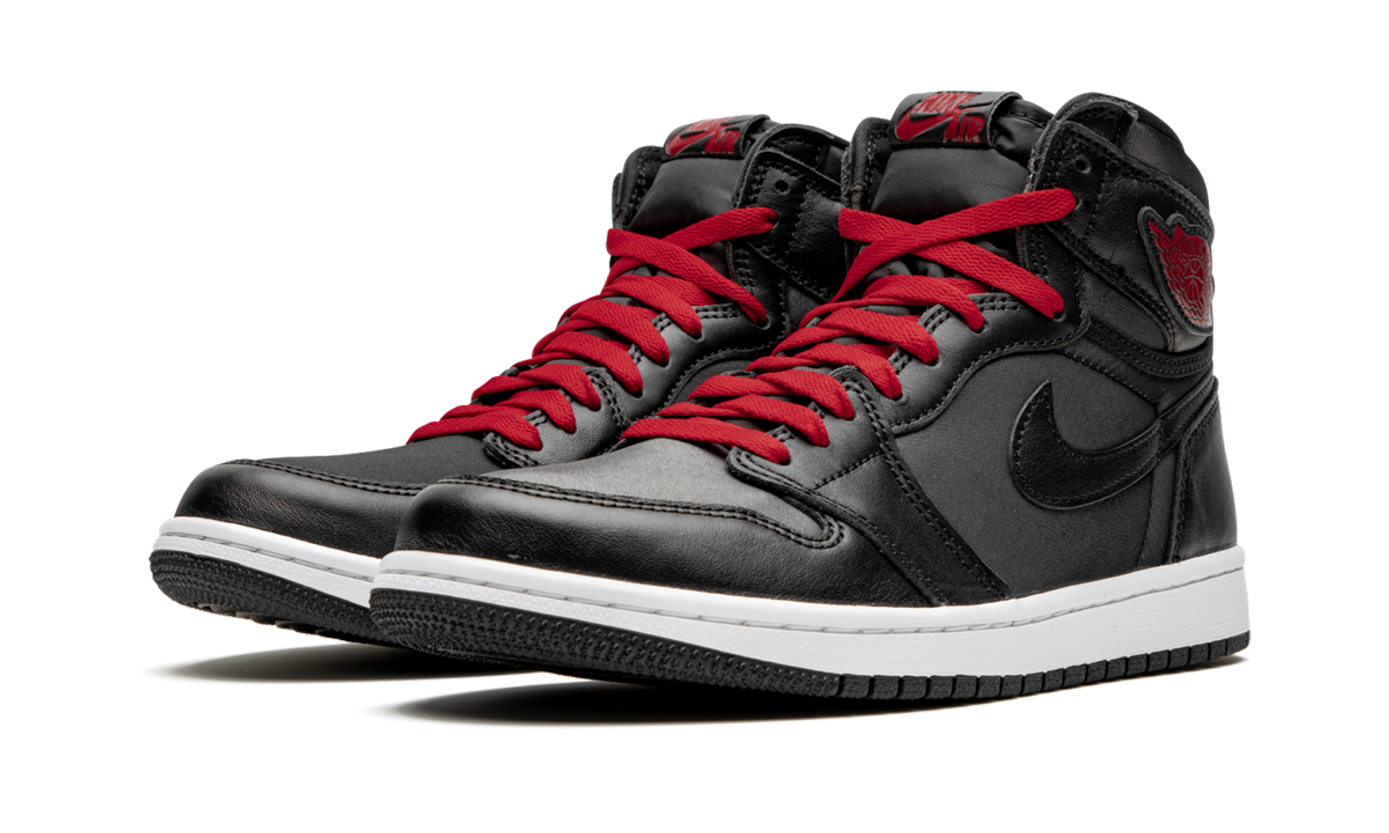 Air Jordan 1 Retro High Black Satin Gym Red - resellguru.app