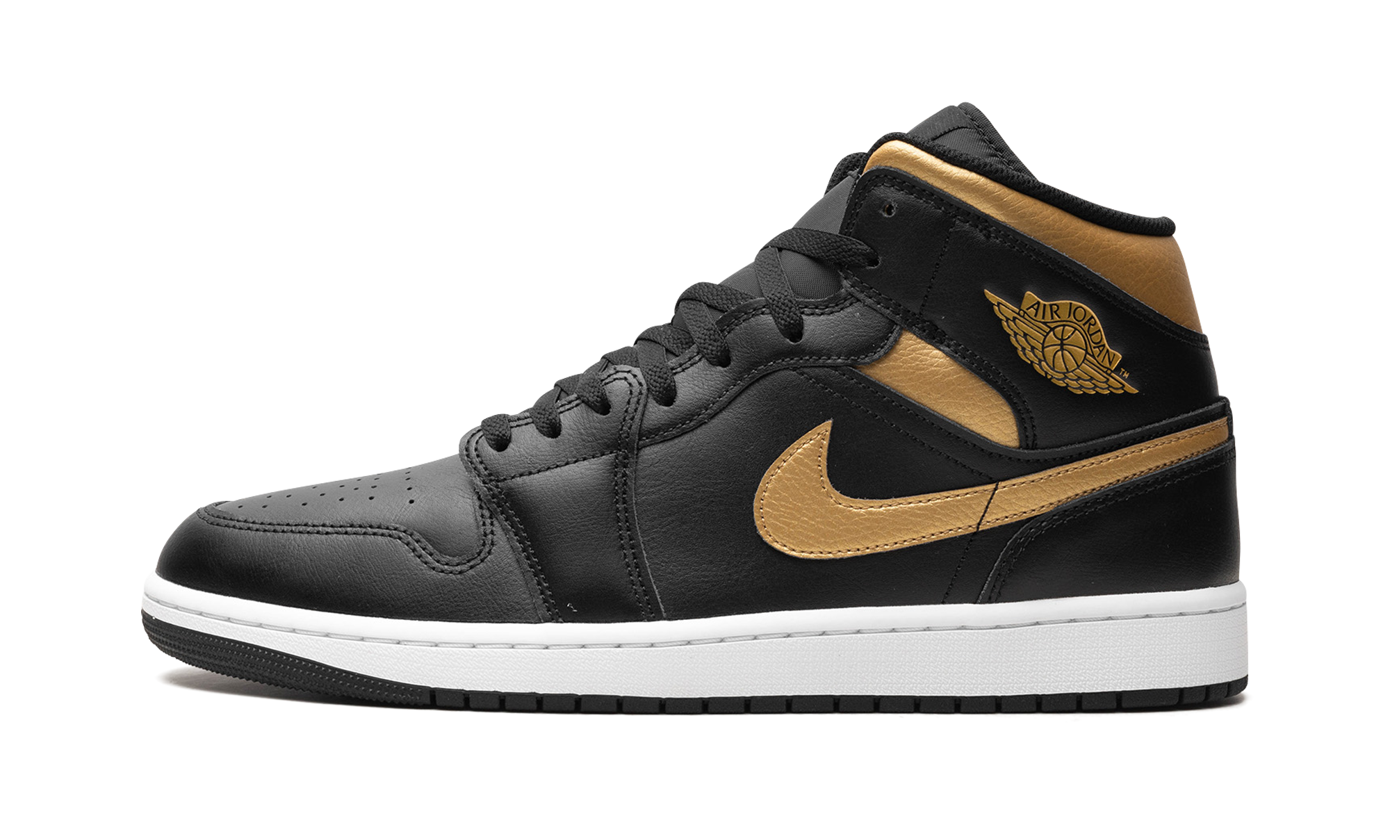 Air Jordan 1 Mid Black Metallic Gold - resellguru.app