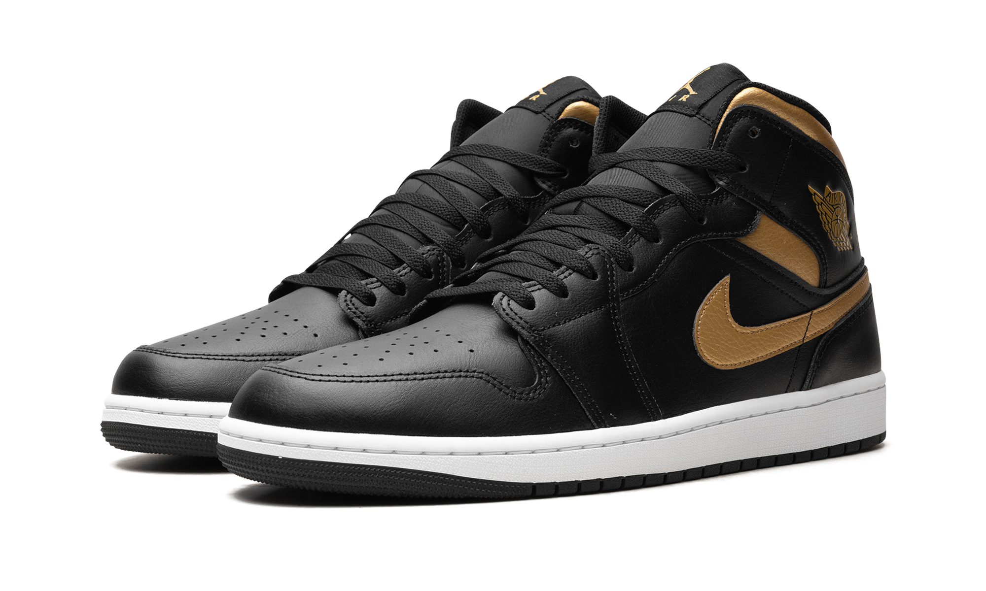 Air Jordan 1 Mid Black Metallic Gold - resellguru.app