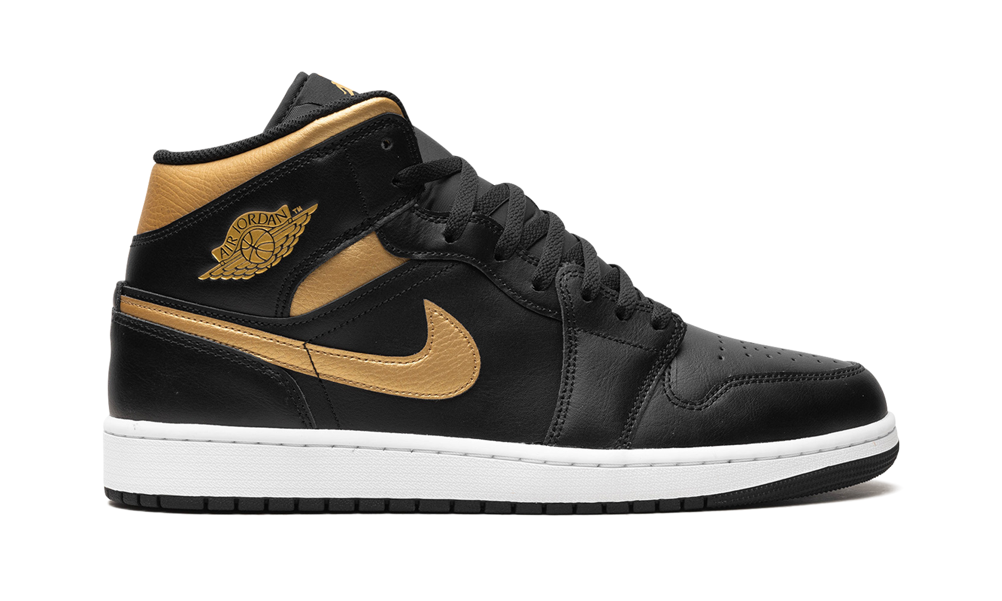 Air Jordan 1 Mid Black Metallic Gold - resellguru.app