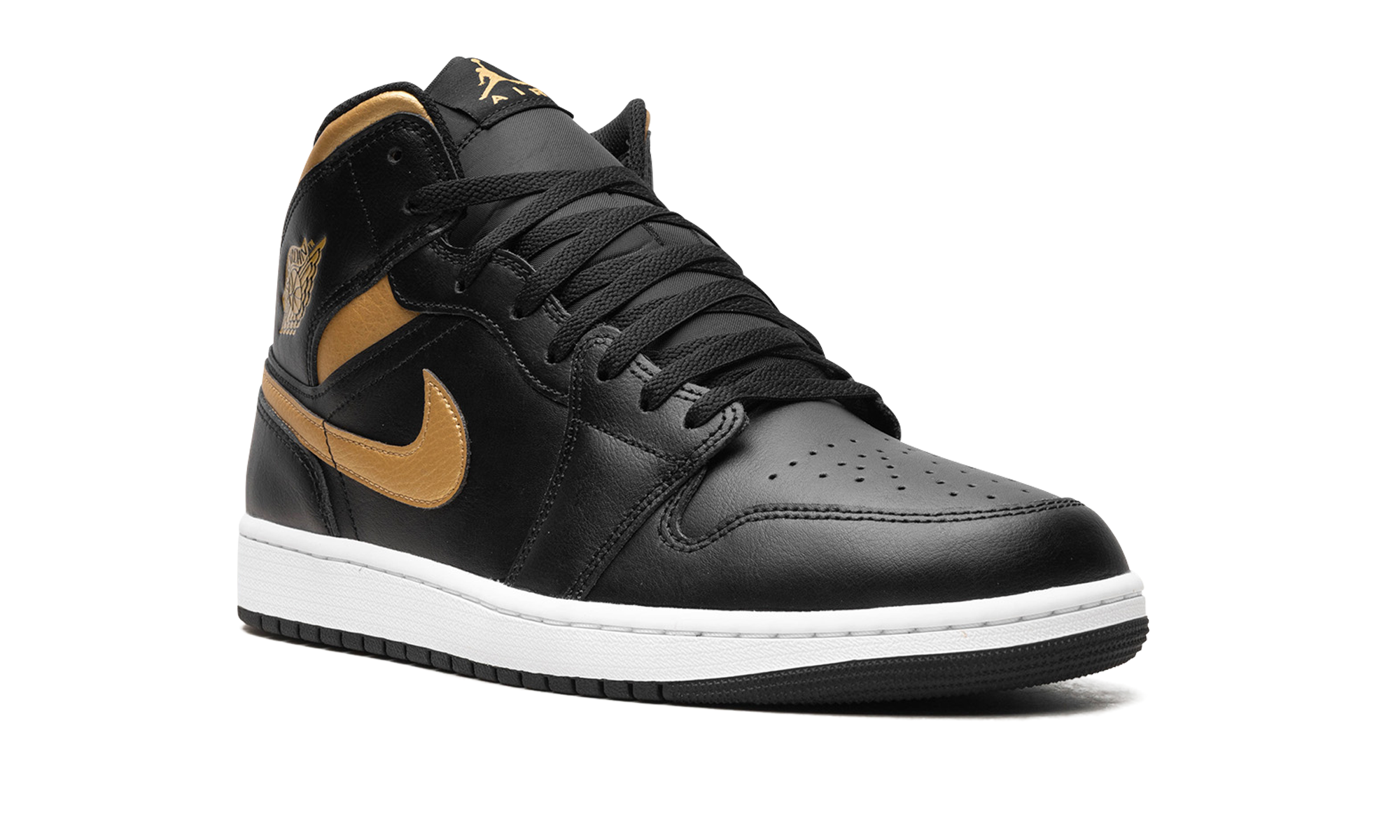 Air Jordan 1 Mid Black Metallic Gold - resellguru.app