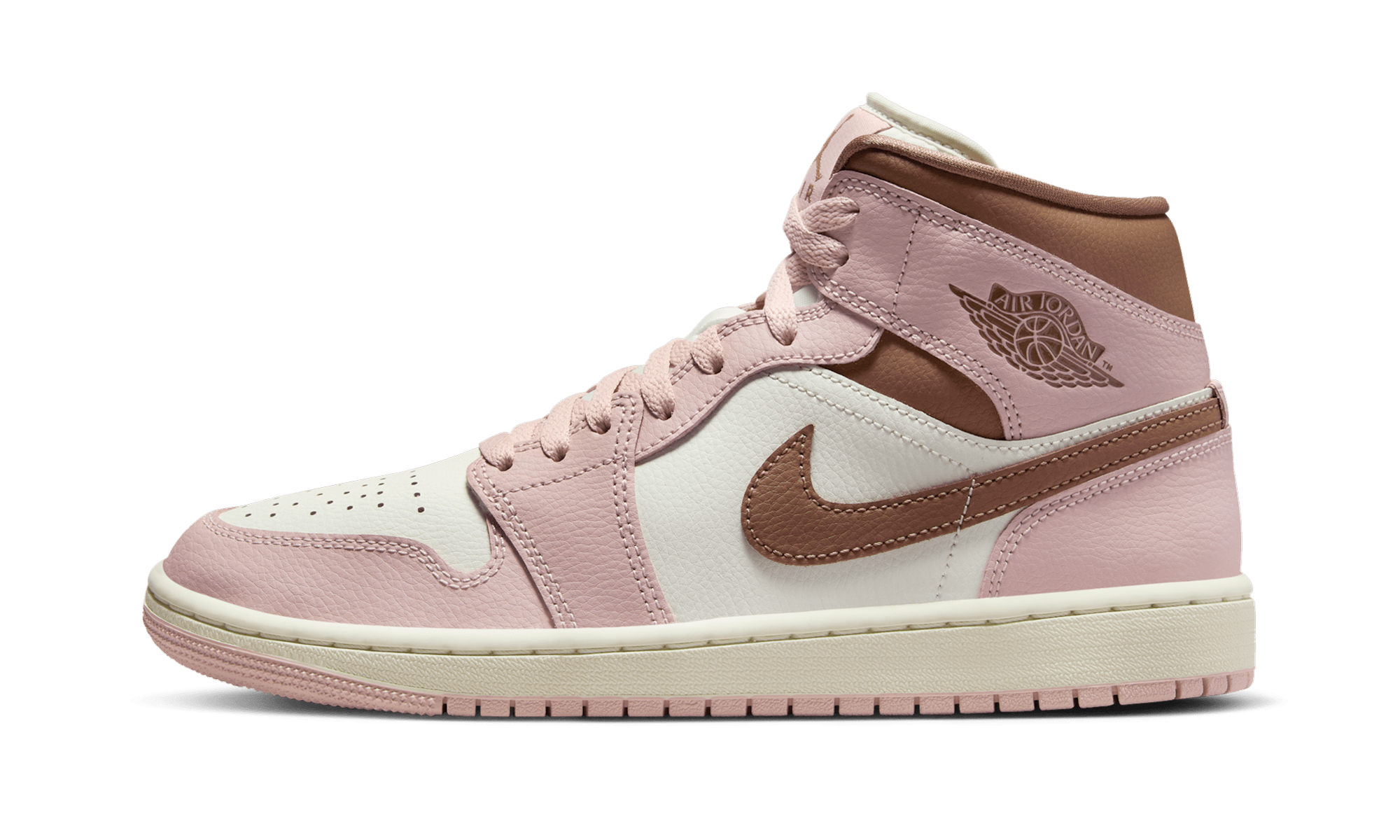 Air Jordan 1 Mid Pink Oxford Brown - resellguru.app