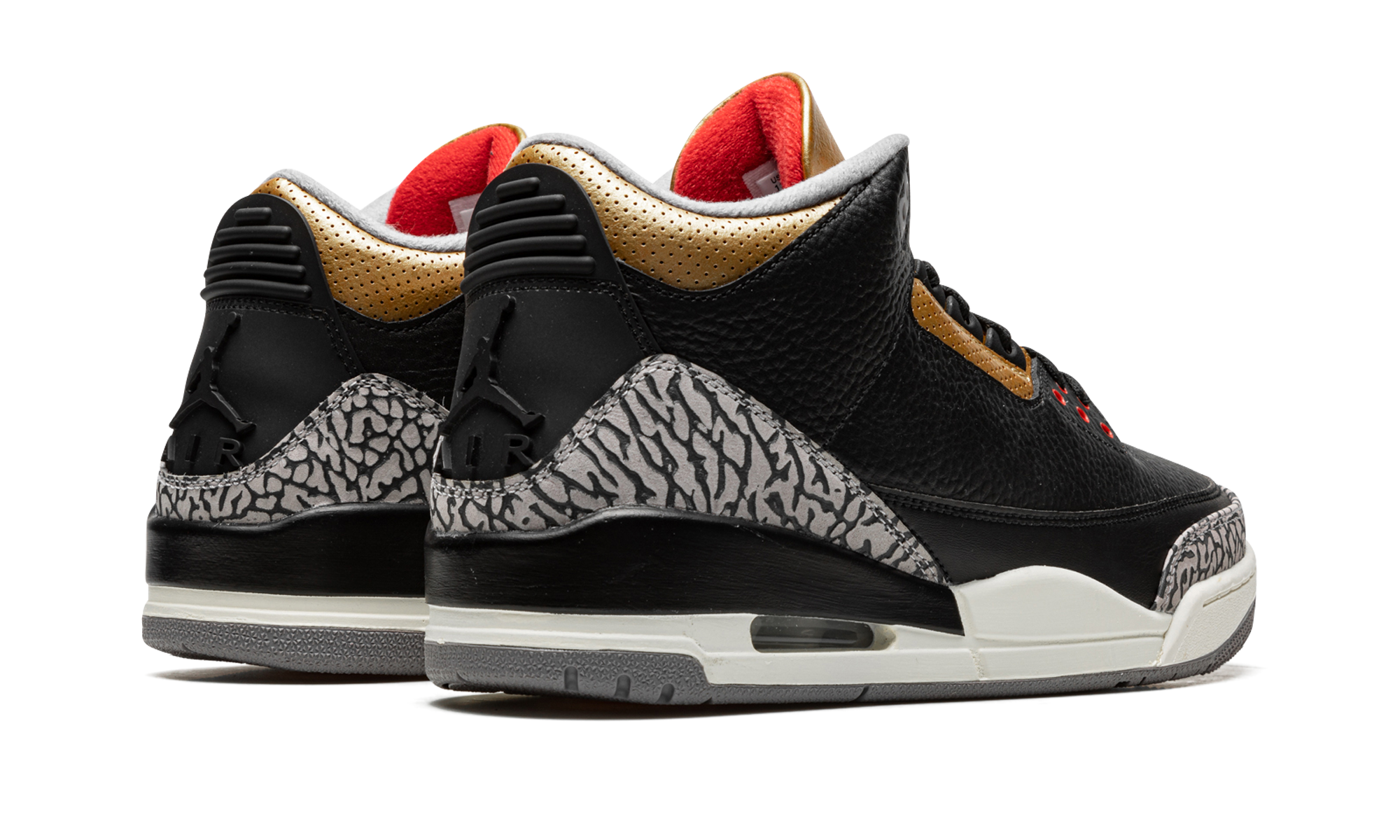 Air Jordan 3 Retro Black Cement Gold - resellguru.app