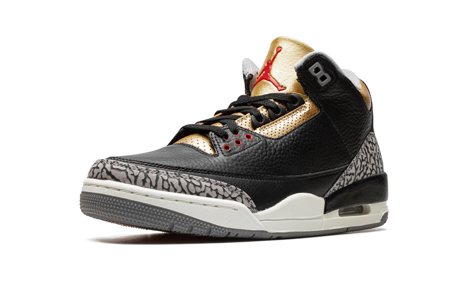 Air Jordan 3 Retro Black Cement Gold - resellguru.app