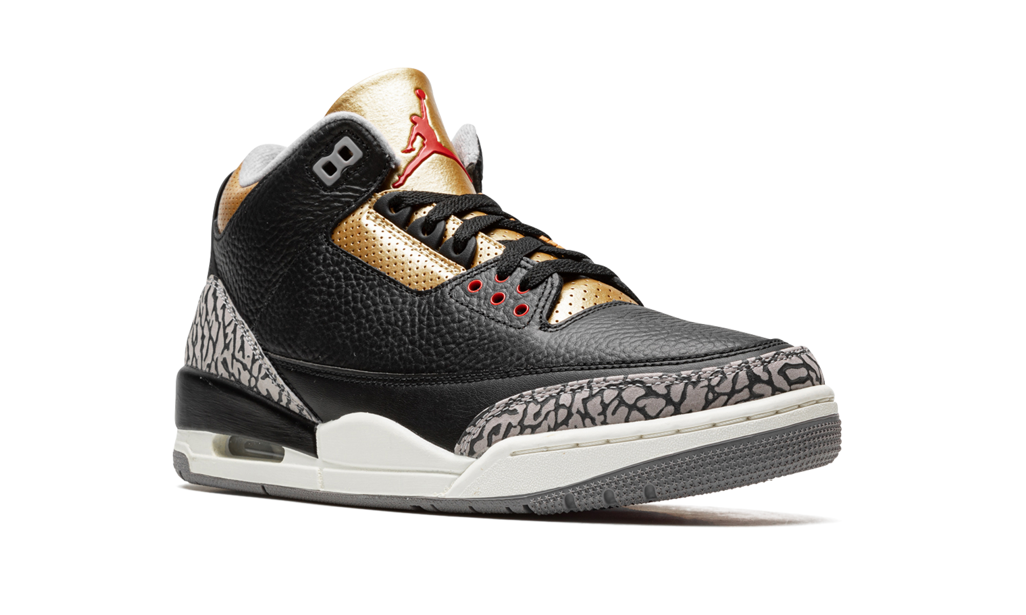 Air Jordan 3 Retro Black Cement Gold - resellguru.app