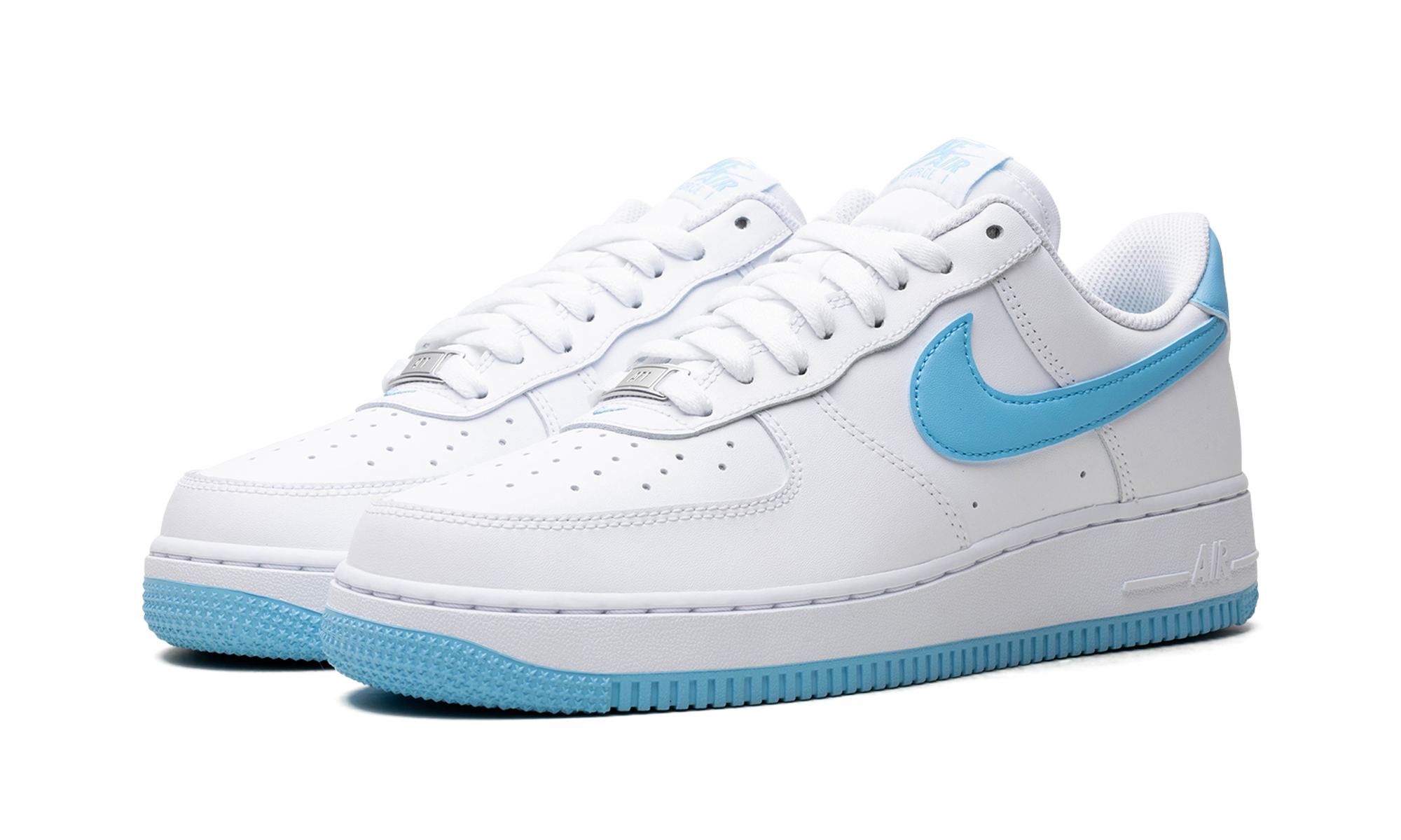 Nike Air Force 1 Low '07 White Aquarius Blue - resellguru.app