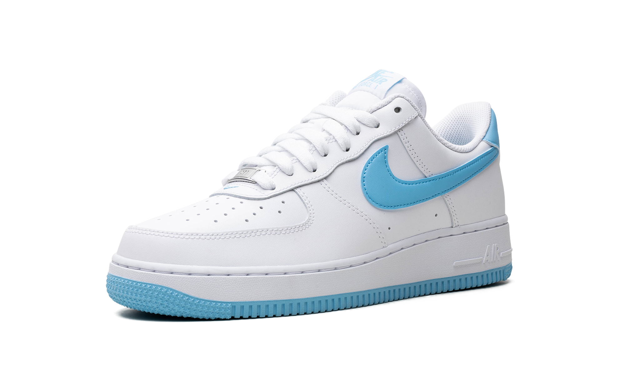 Nike Air Force 1 Low '07 White Aquarius Blue - resellguru.app