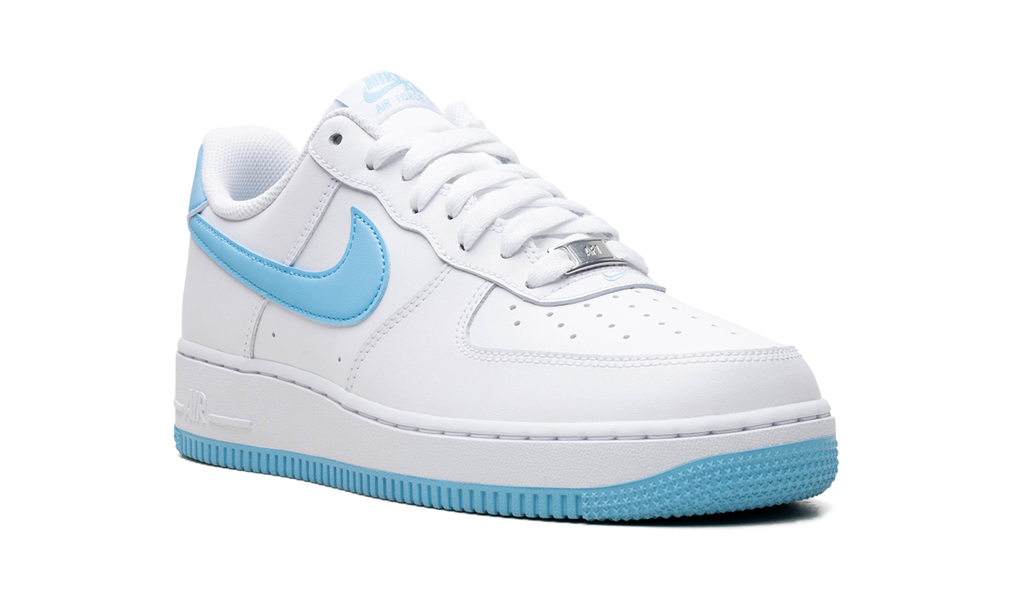 Nike Air Force 1 Low '07 White Aquarius Blue - resellguru.app