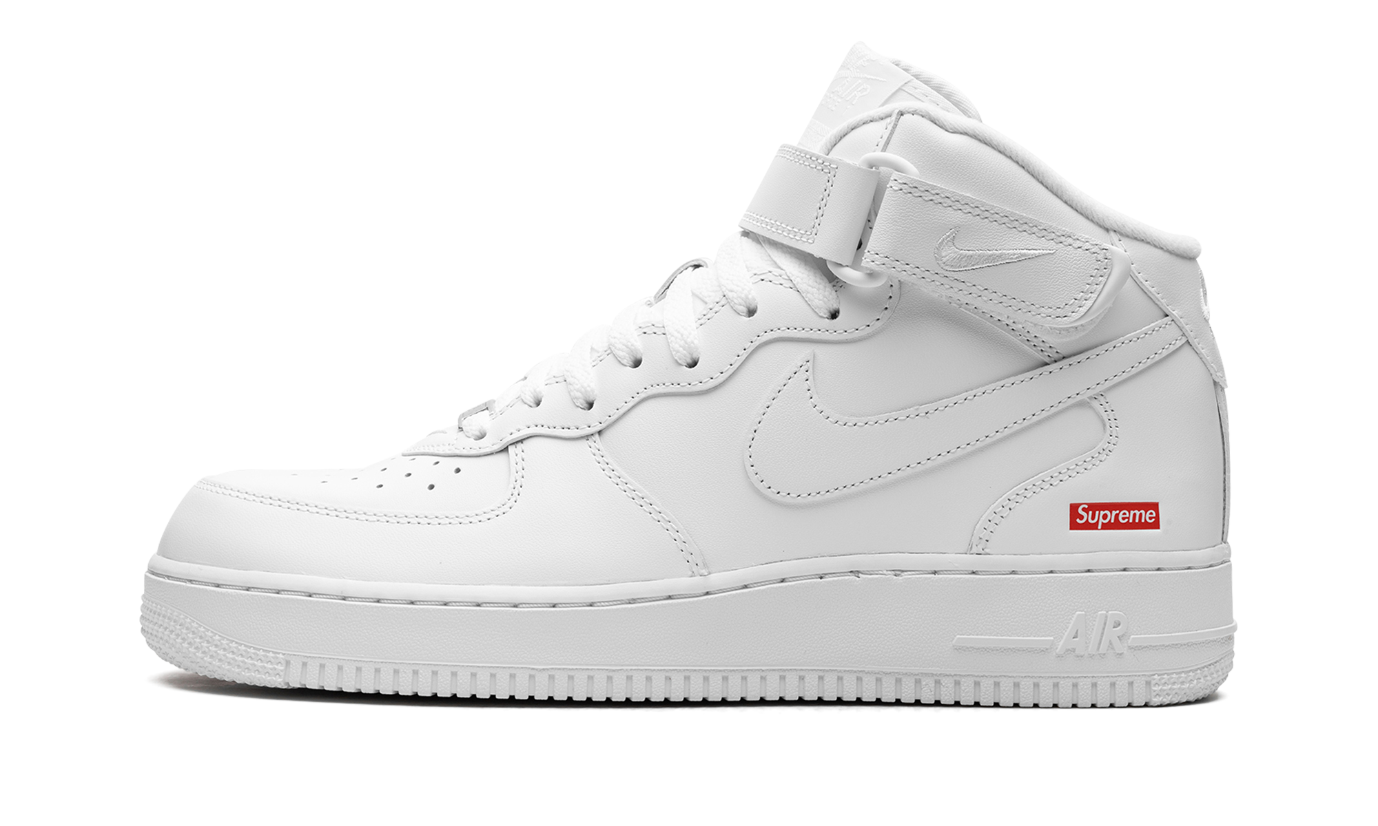 Nike Air Force 1 Mid Supreme White - resellguru.app