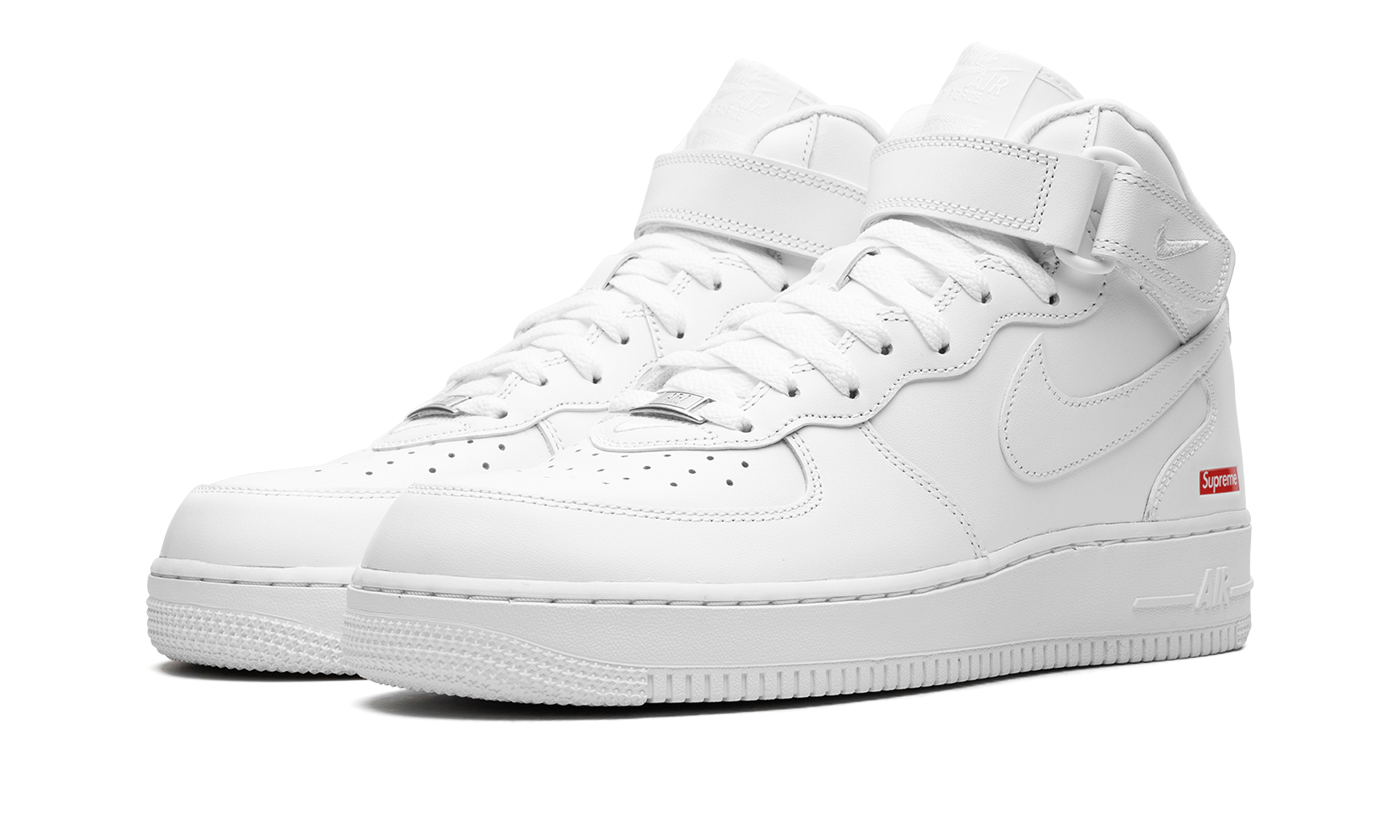 Nike Air Force 1 Mid Supreme White - resellguru.app