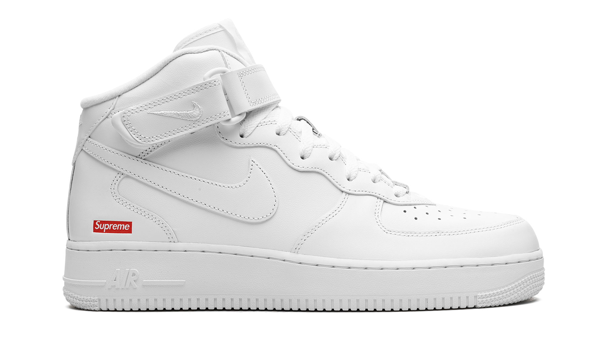 Nike Air Force 1 Mid Supreme White - resellguru.app