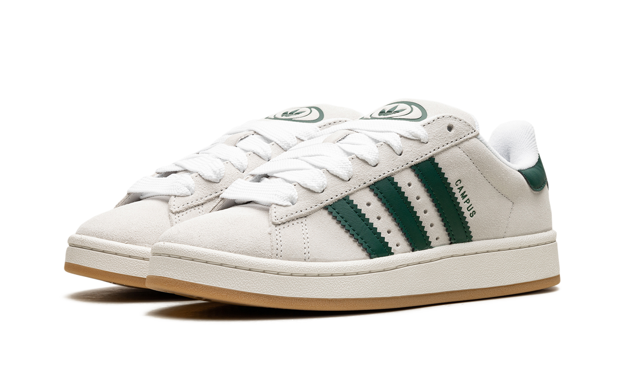 Adidas Campus 00s Crystal White Collegiate Green - resellguru.app