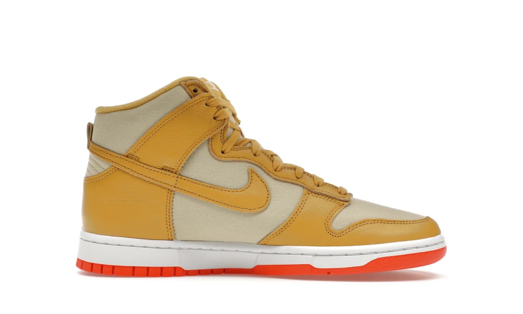 Nike Dunk High Wheat Gold Safety Orange - resellguru.app
